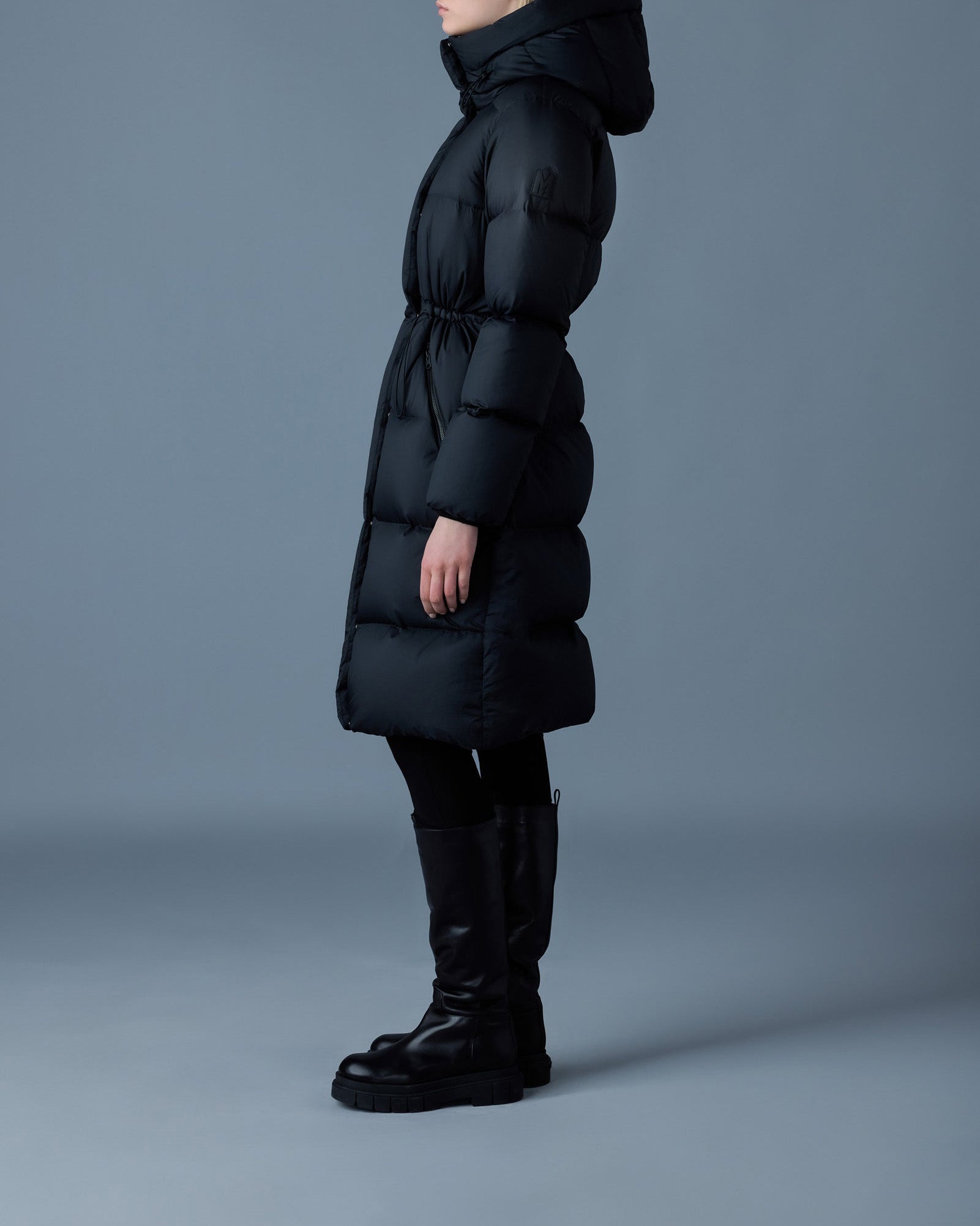 Mackage Ishani-SW Softwash Long Down Coat Black