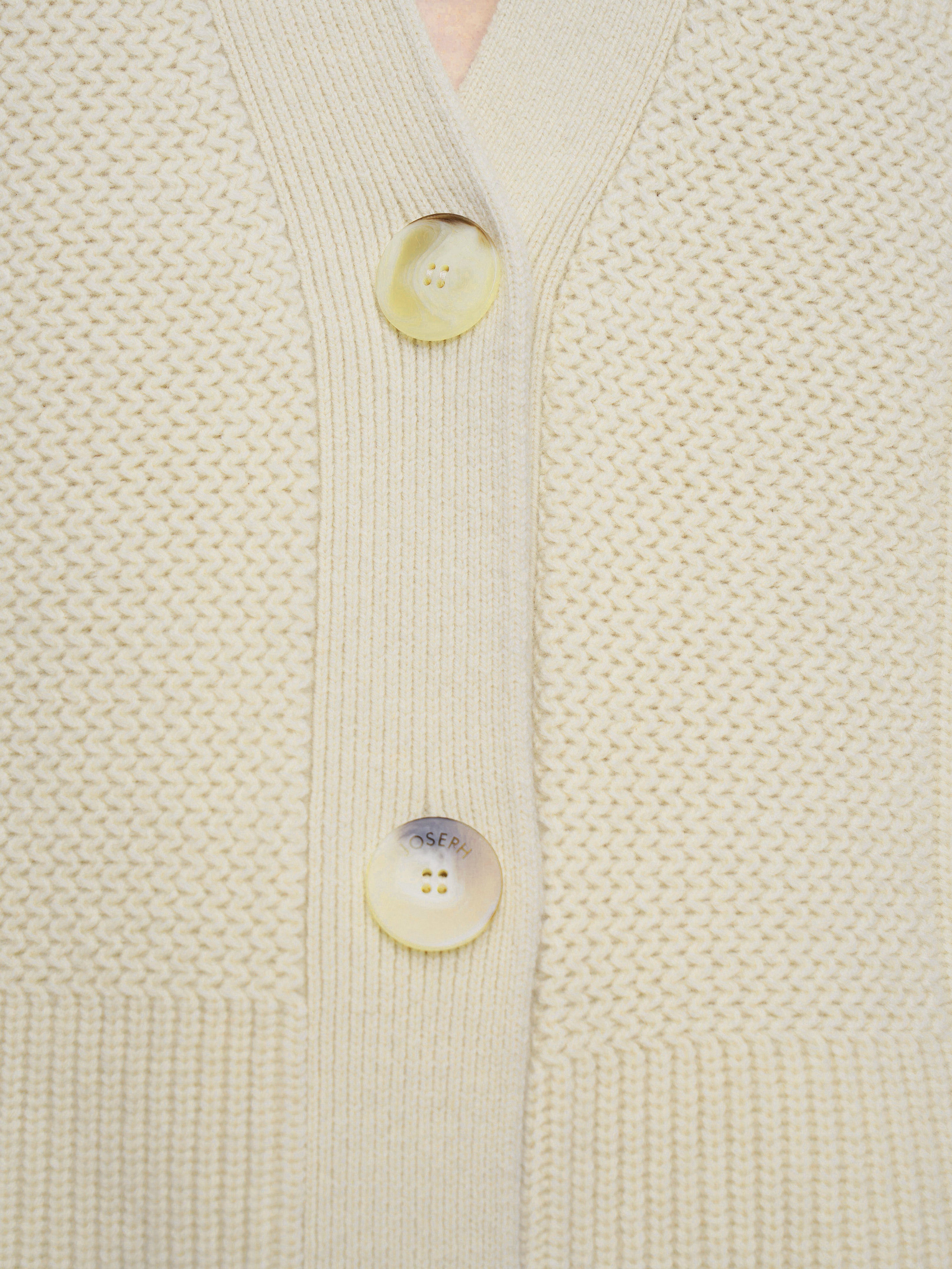 Joseph Soft Wool Cardigan Affogato