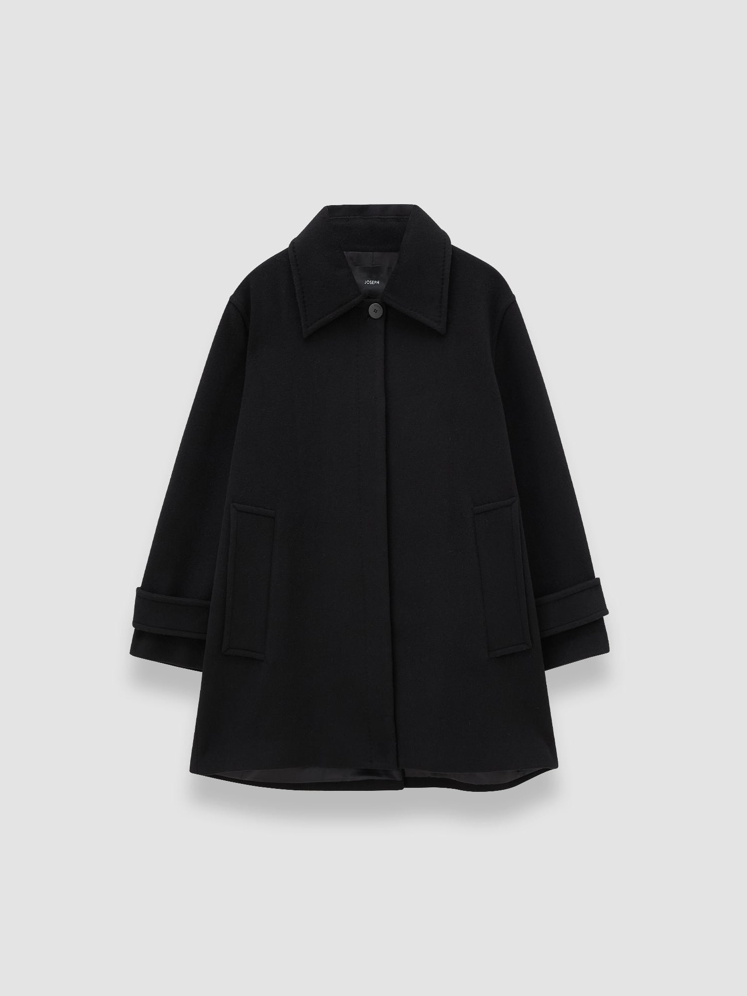 Joseph Loti Soft Wool Cashmere Coat Black