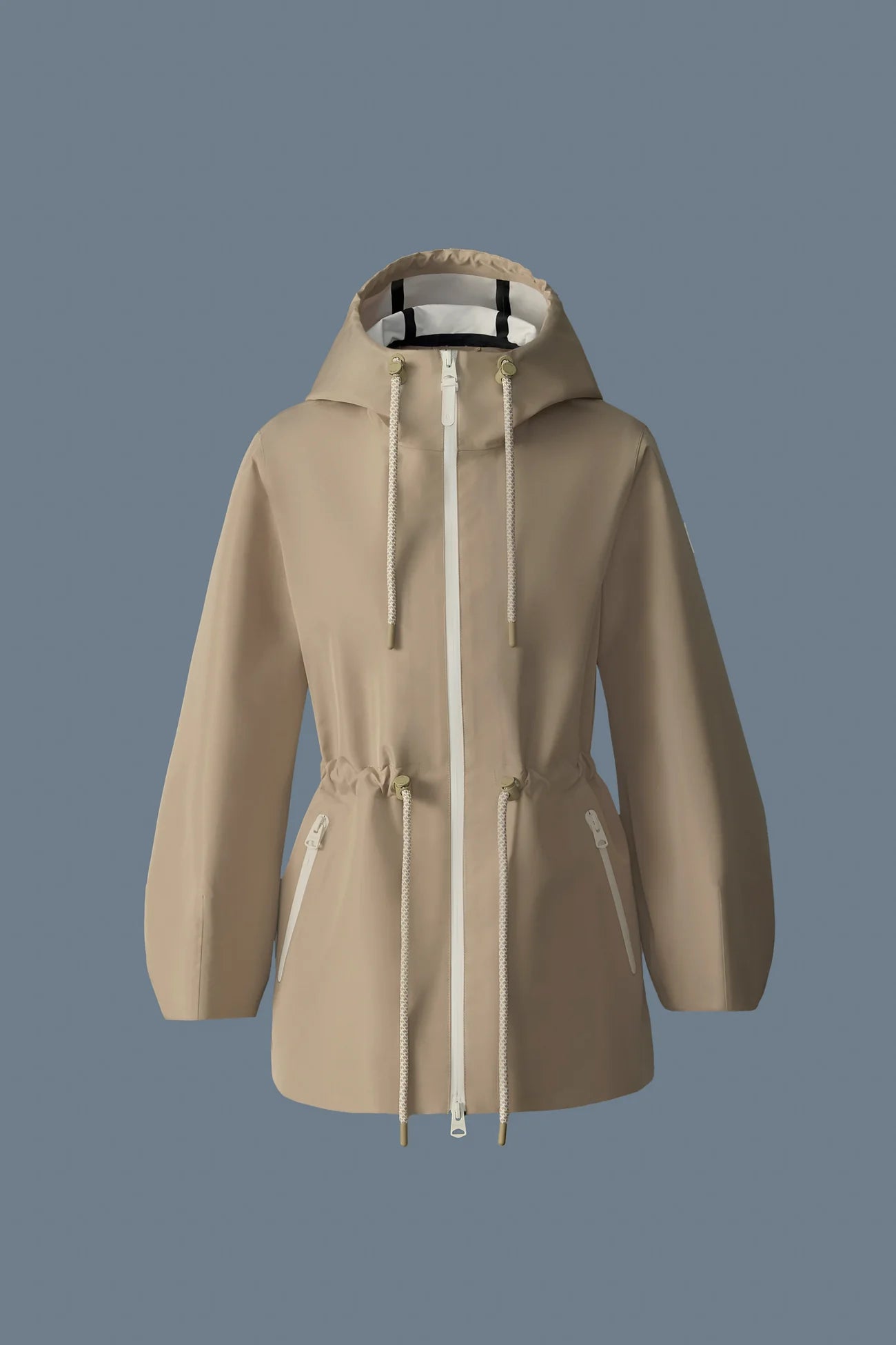 Mackage Kalea Hooded Rain Jacket Lt Camel