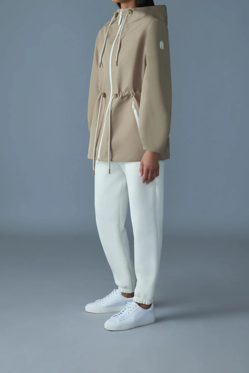 Mackage Kalea Hooded Rain Jacket Lt Camel