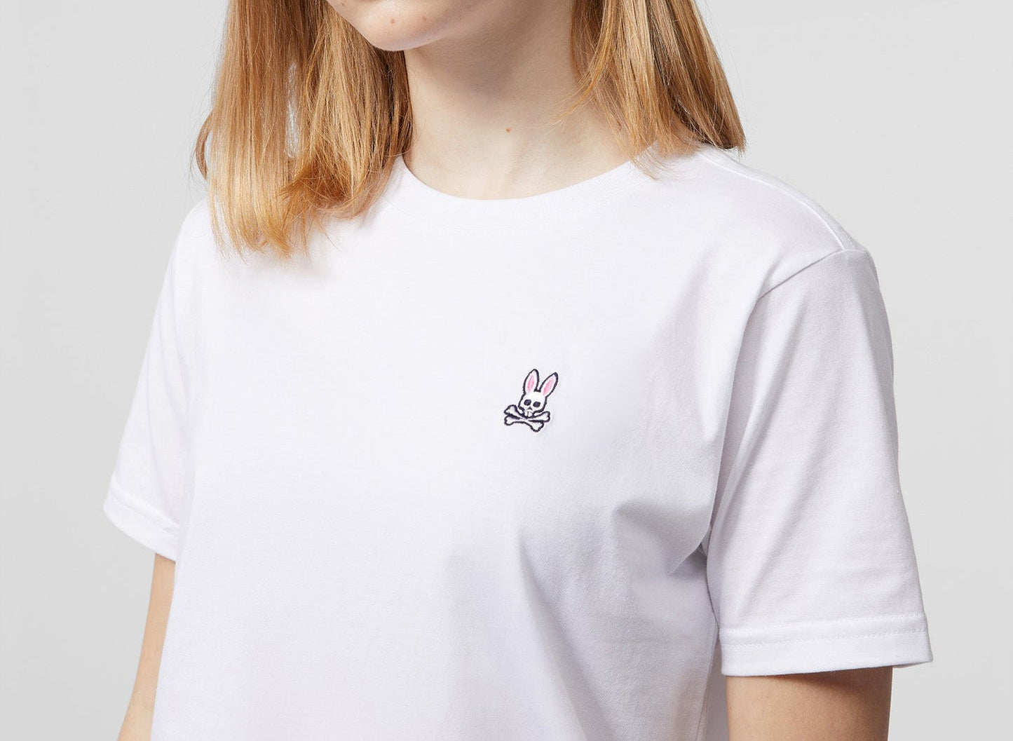 Psycho Bunny Kids Classic Crew Neck Tee White
