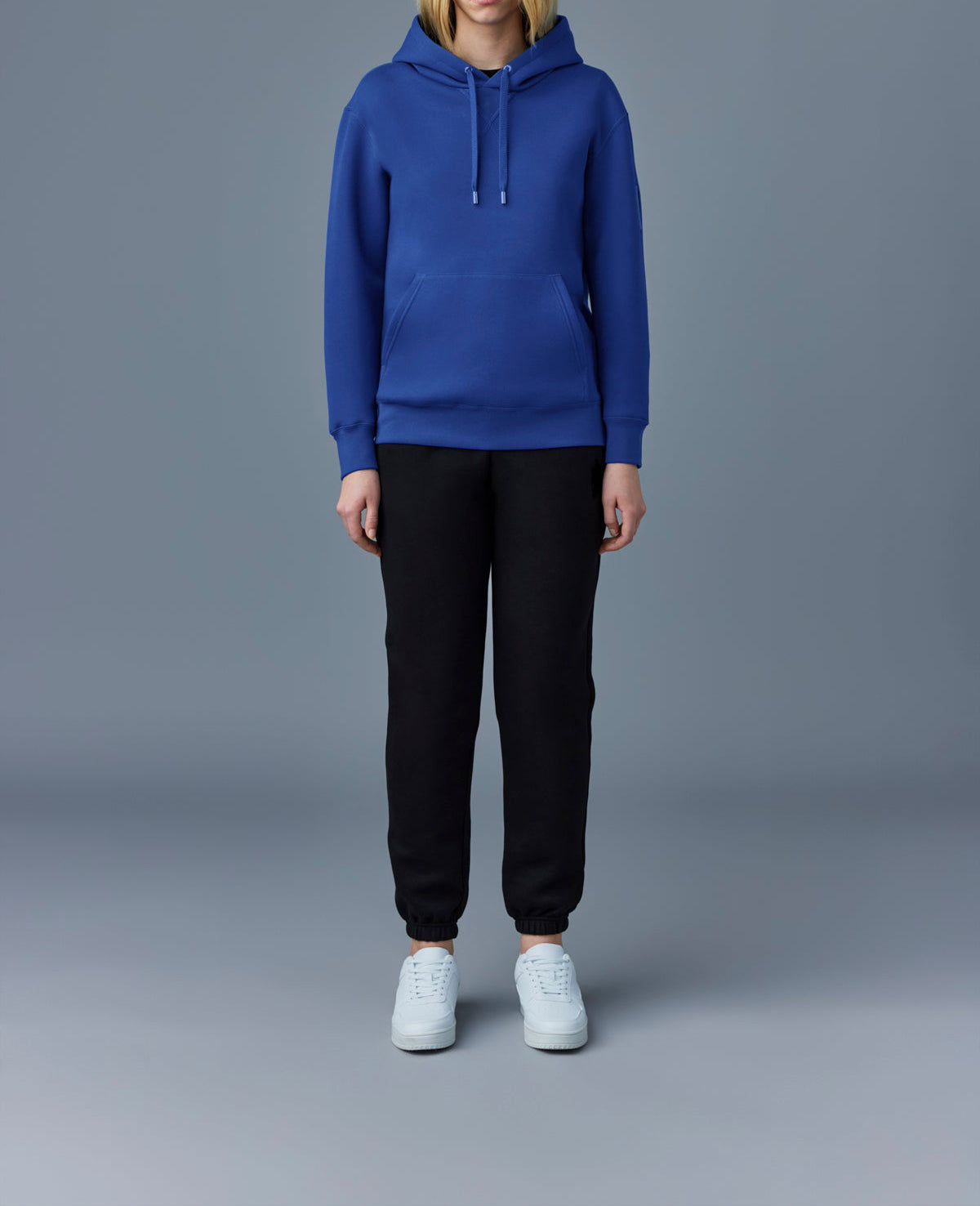 Mackage Krys Hoodie With Velvet Embroidery Blue