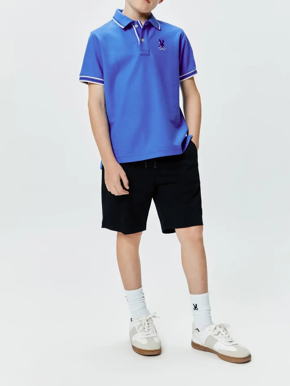 Psycho Bunny Kids Brad Pique Polo Amparo Blue