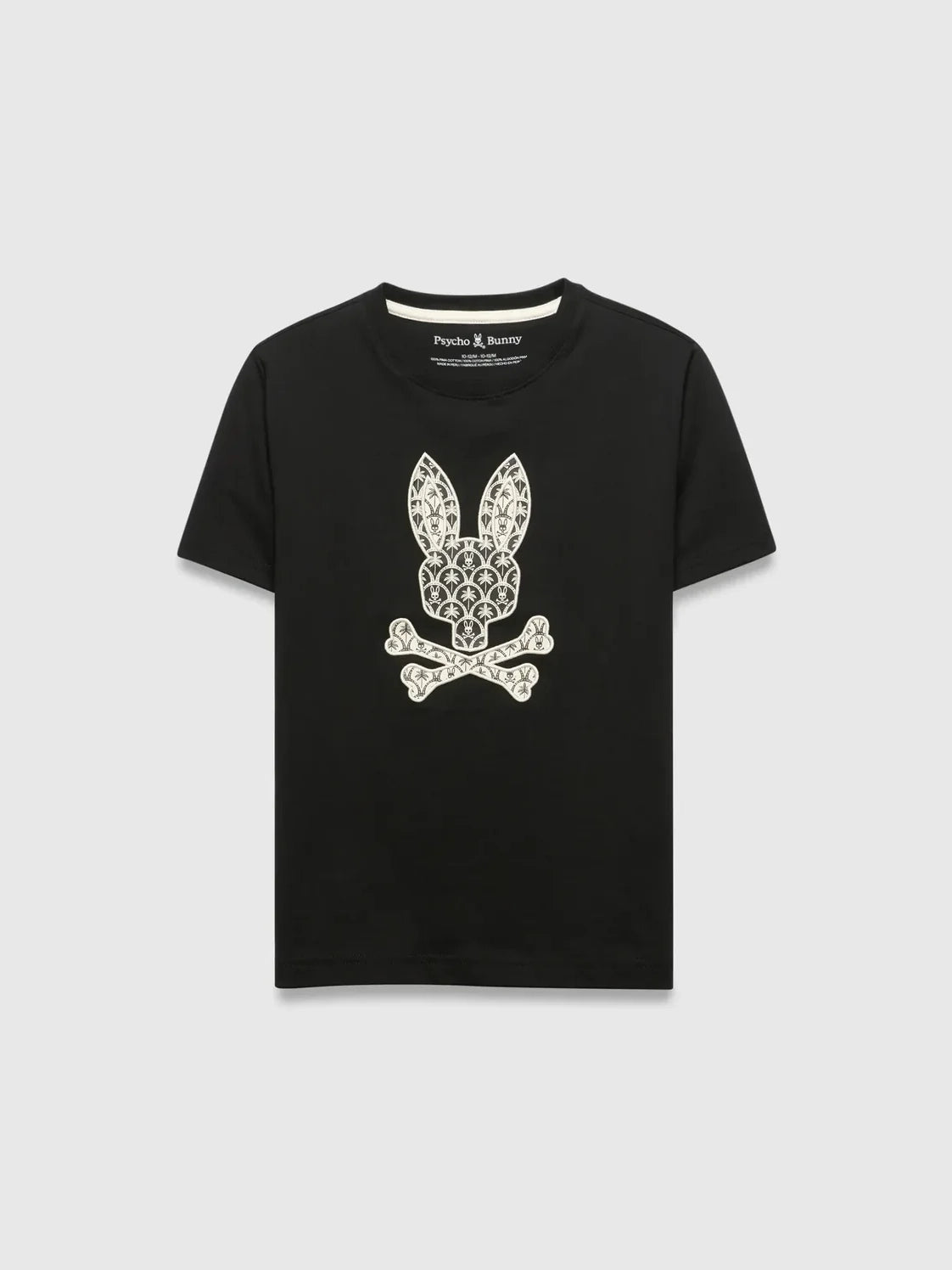 Psycho Bunny Kids Brad Graphic Tee Black