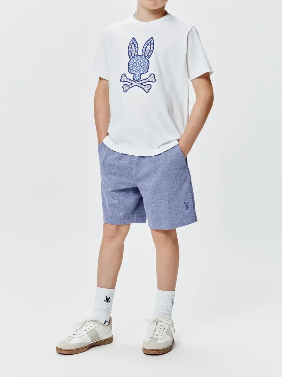 Psycho Bunny Kids Brad Graphic Tee White