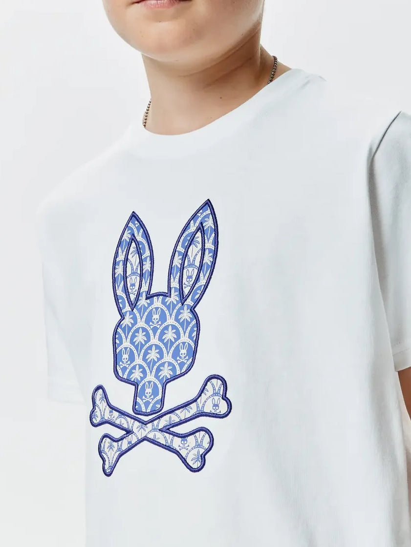 Psycho Bunny Kids Brad Graphic Tee White