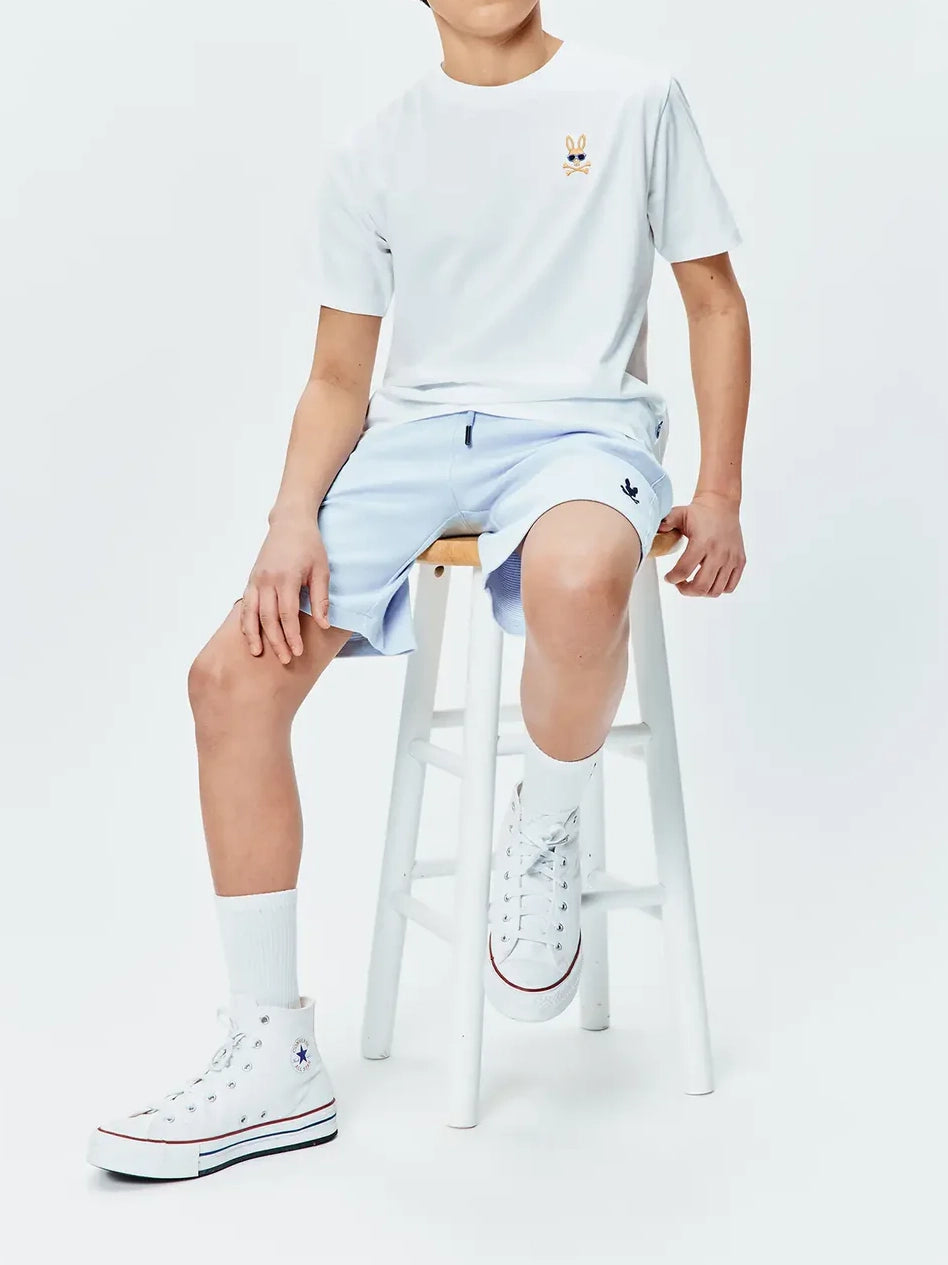Psycho Bunny Kids Sunny Chest Graphic Tee White