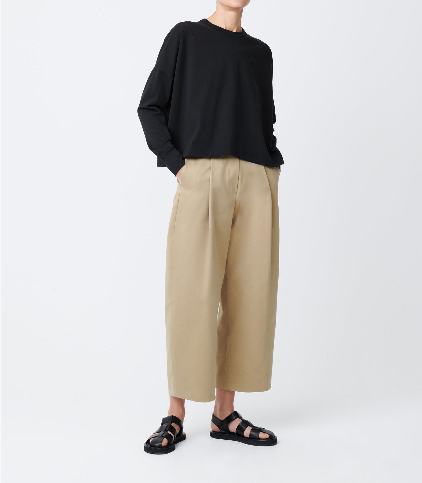 Studio Nicolson Loop Long Sleeve T-Shirt Black