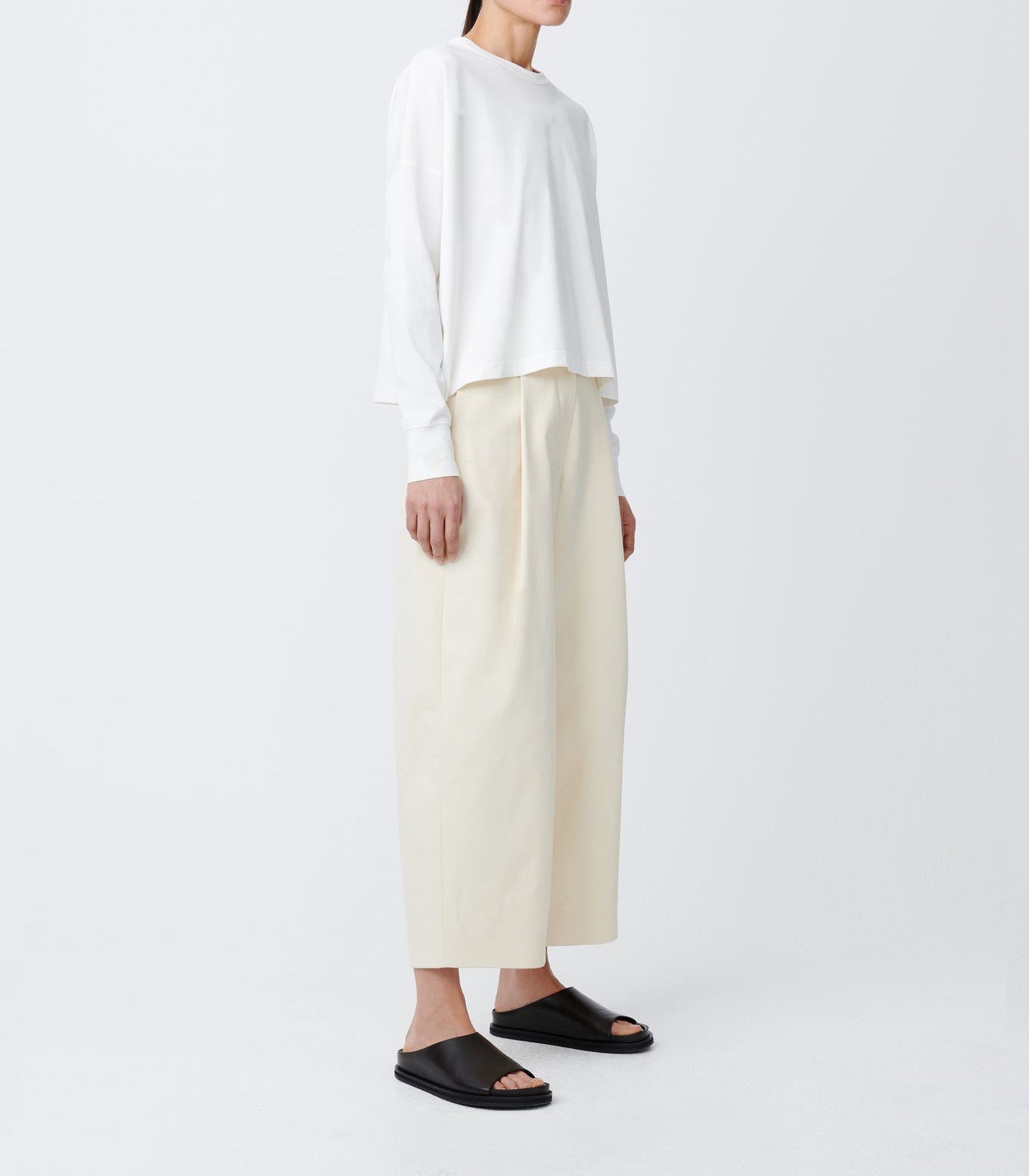 Studio Nicolson Loop Long Sleeve T-Shirt White