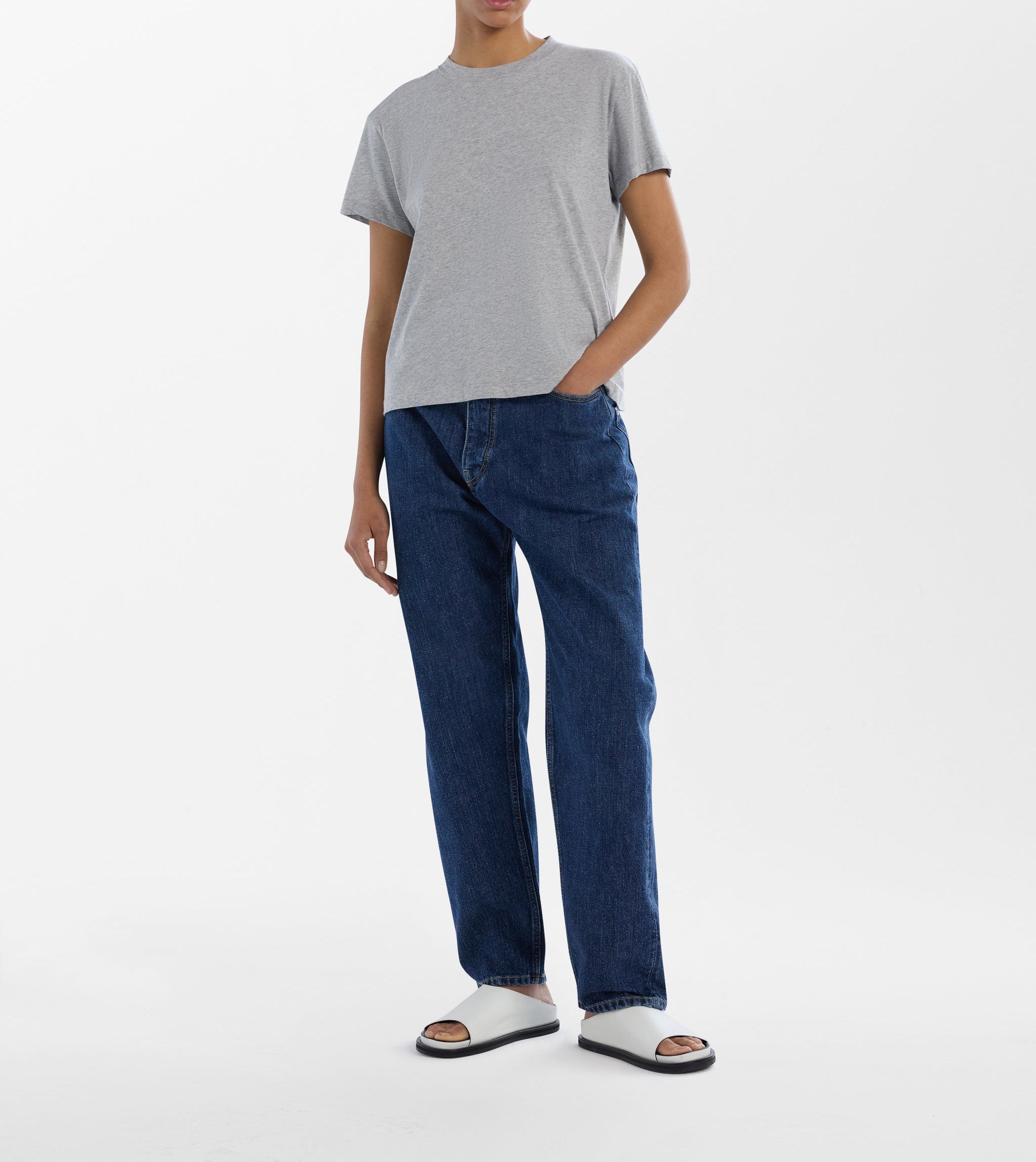 Studio Nicolson Marine T-Shirt Grey Marle