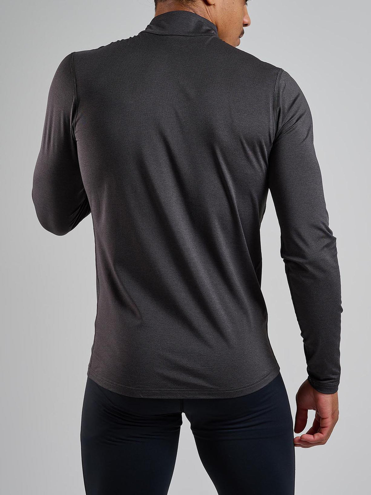 Montane Men's Dart XT Thermal Zip Neck Long Sleeved Top Midnight Grey