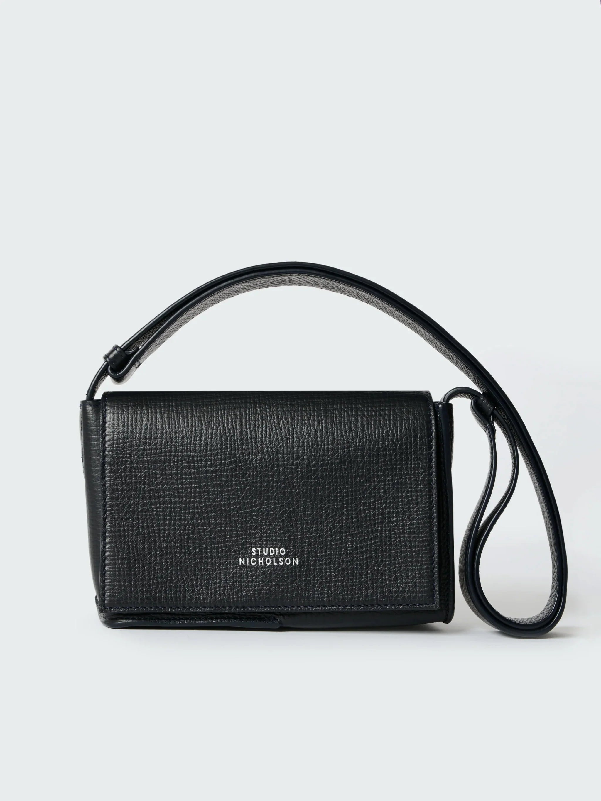 Studio Nicholson Meshi Mini Leather Bag Darkest Navy