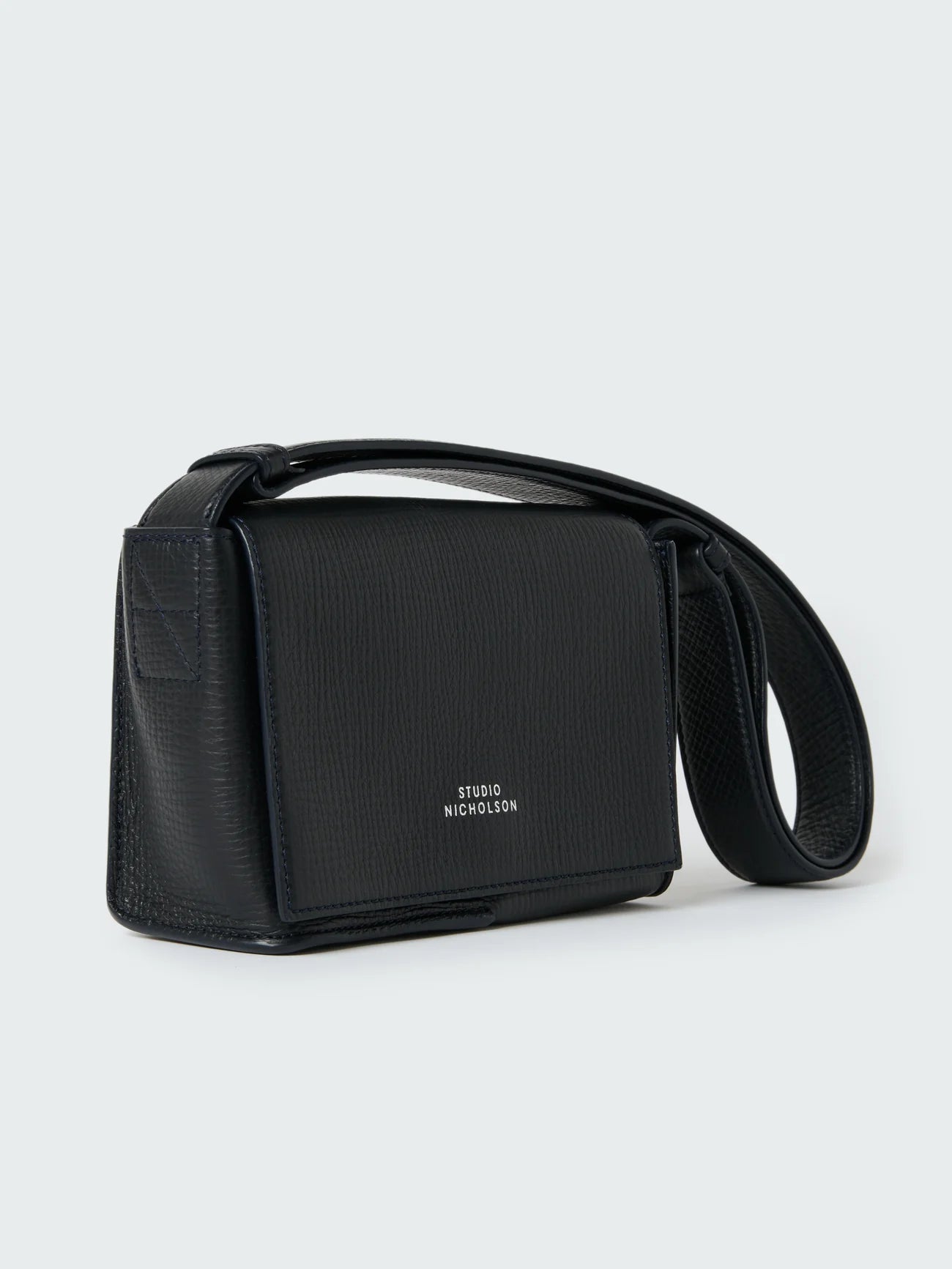 Studio Nicholson Meshi Mini Leather Bag Darkest Navy