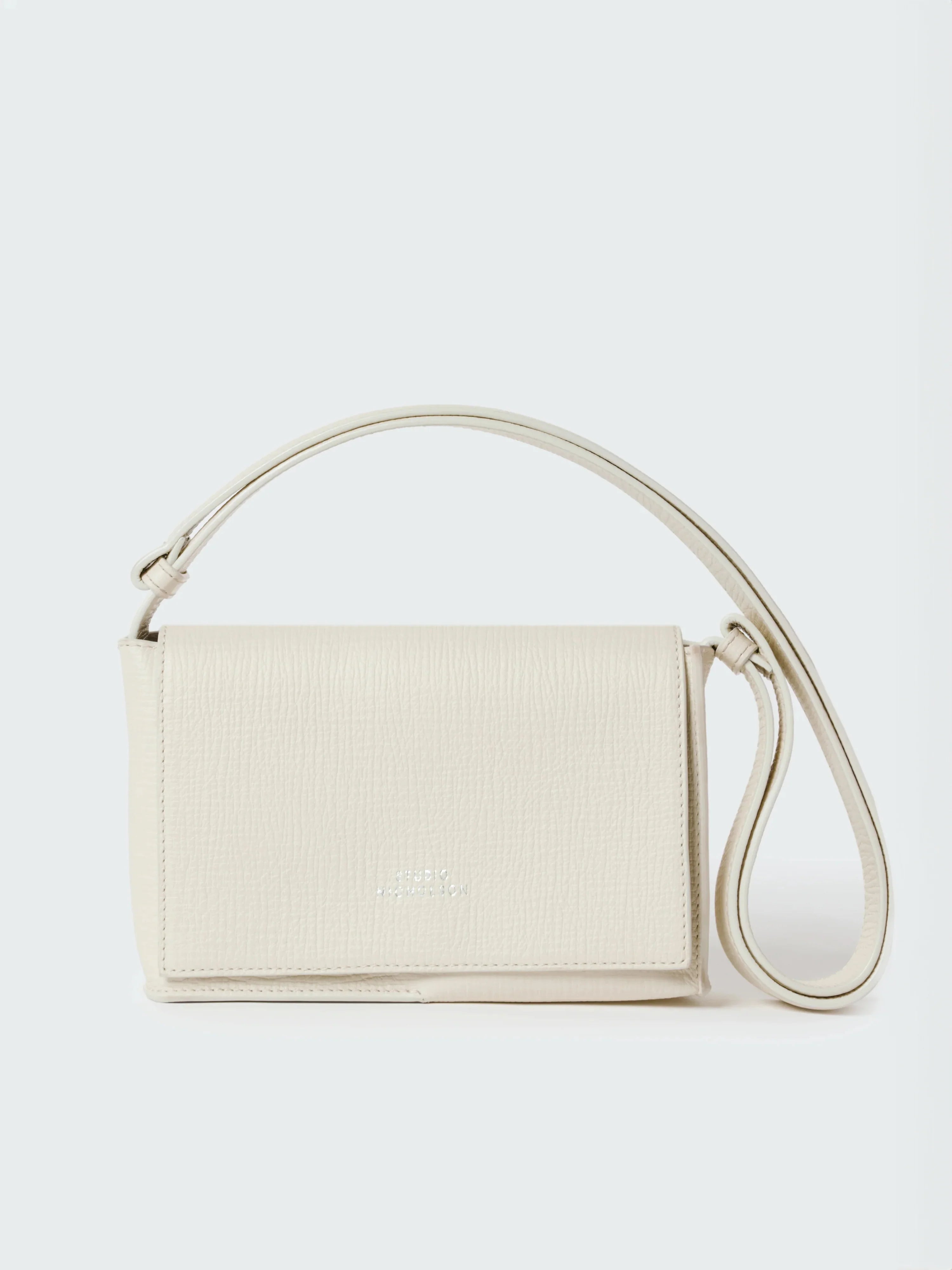 Studio Nicholson Meshi Mini Leather Bag Parchment