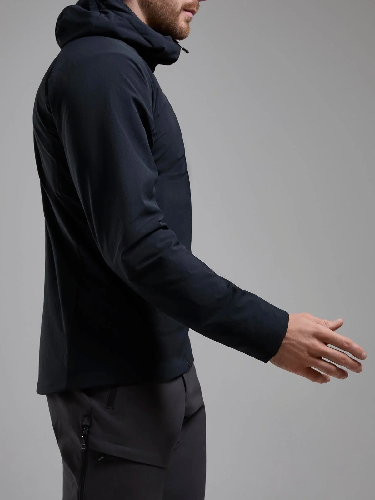 Montane Men's Khamsin Hooded Softshell Jacket Black