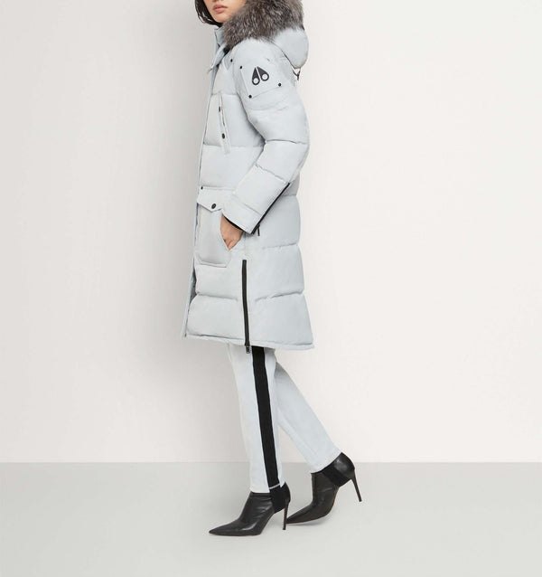 Moose Knuckles Ladies Onyx Causapscal Parka Grey Birch
