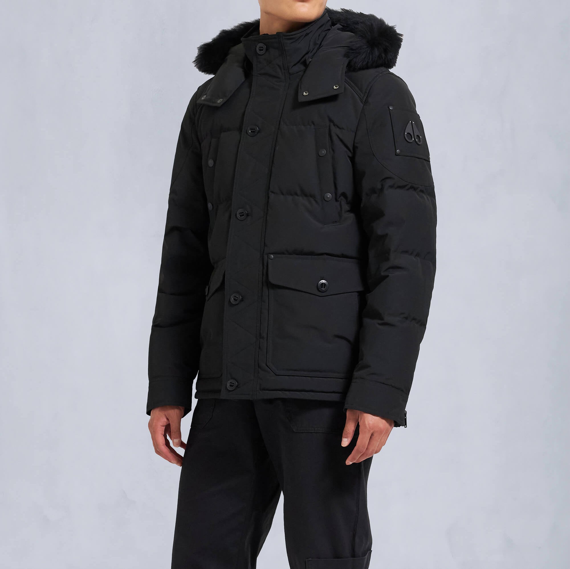 Moose Knuckles Men's Onyx Round Island Jacket Black