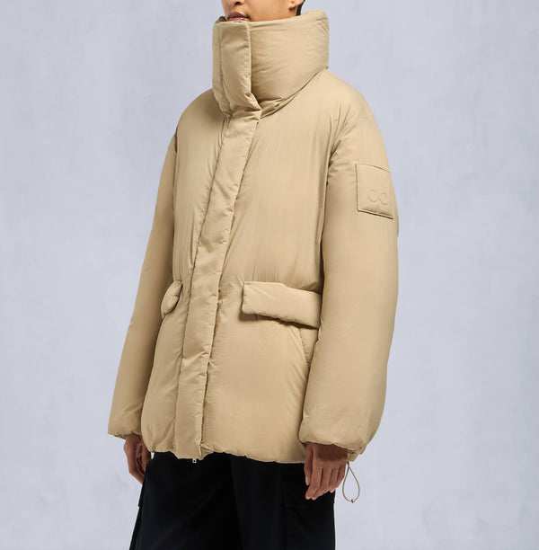 Moose Knuckles Ladies Duvet Katla 3Q Puffer Sand