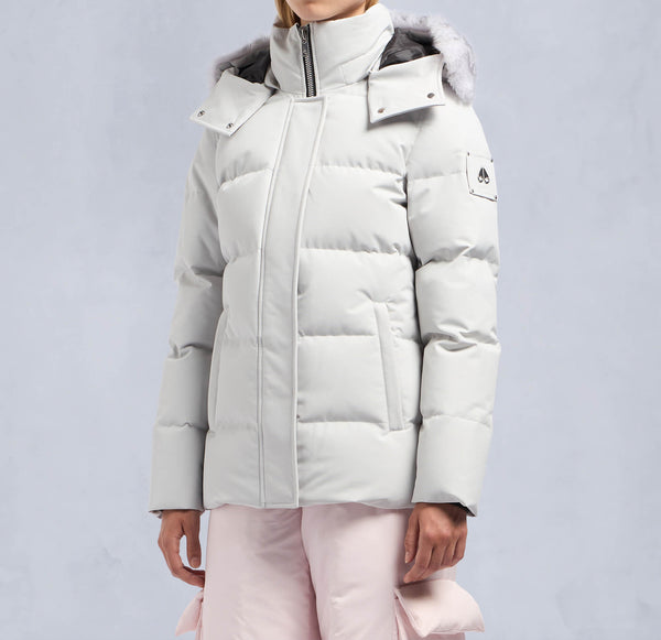 Moose Knuckles Ladies Cloud Shearling 3Q Jacket Stone