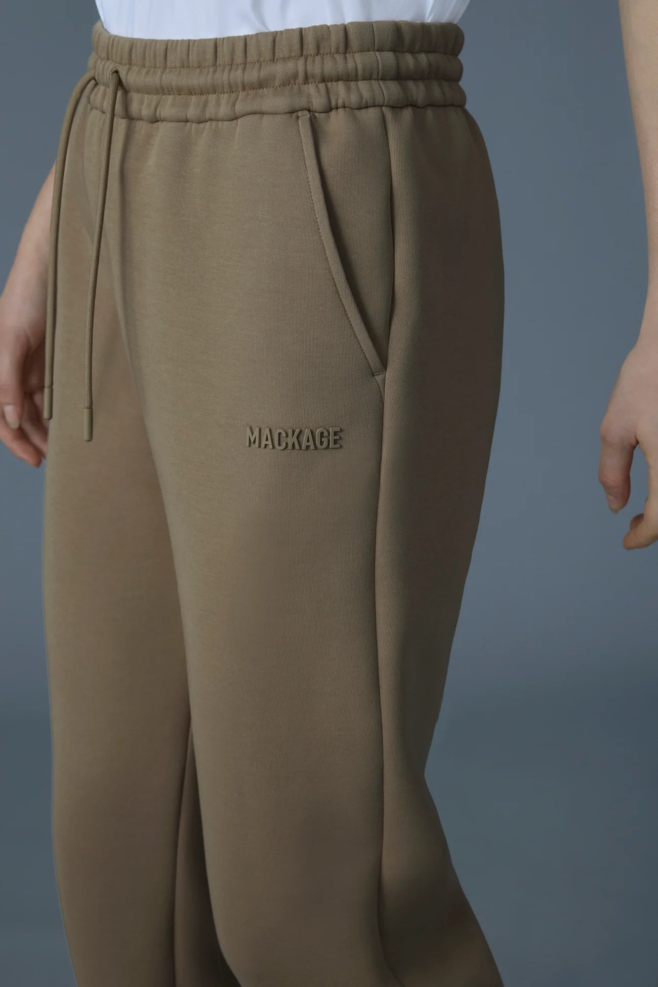 Mackage Nev Double-Face Jersey Sweatpants Lt Camel
