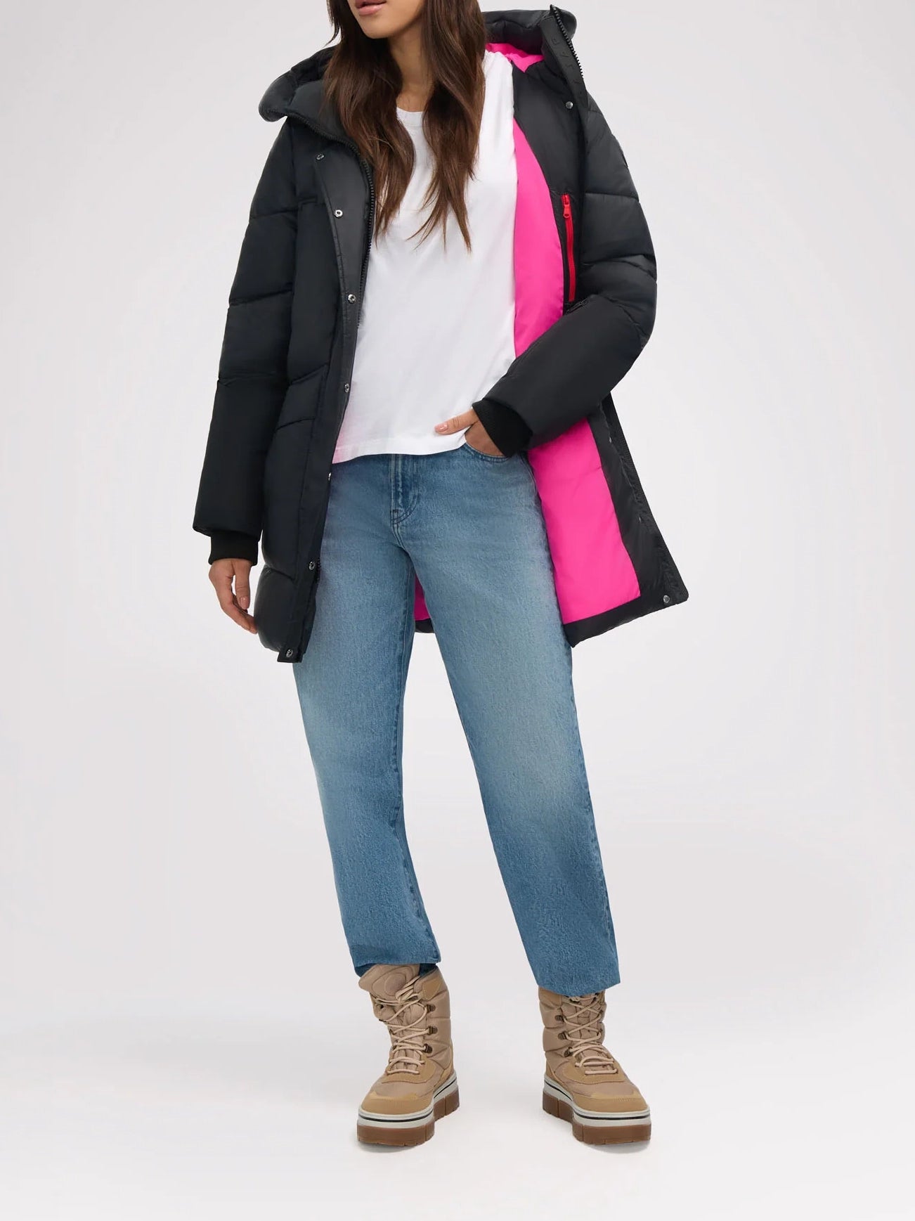 Pajar Heirani Women's Mid-Length Parka Puffer Black