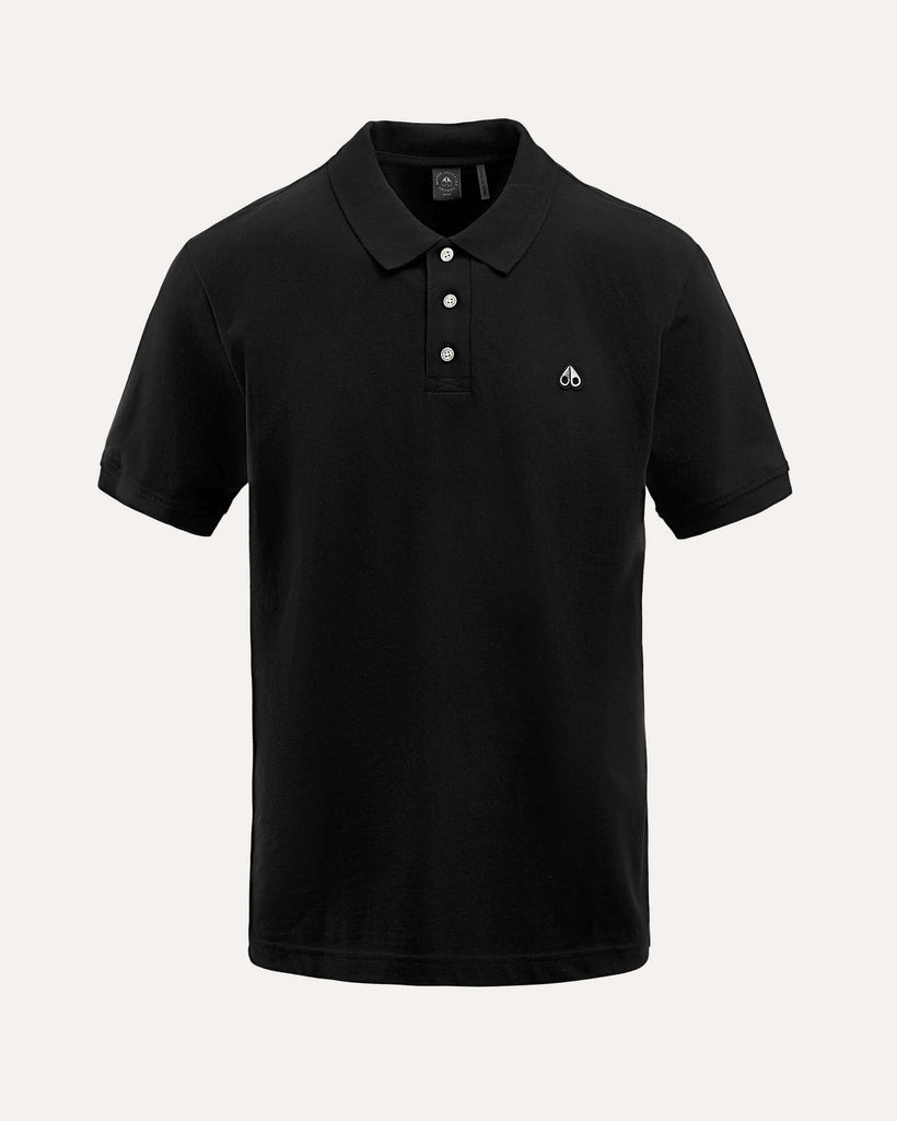 Moose Knuckles Men's Pique Polo Black