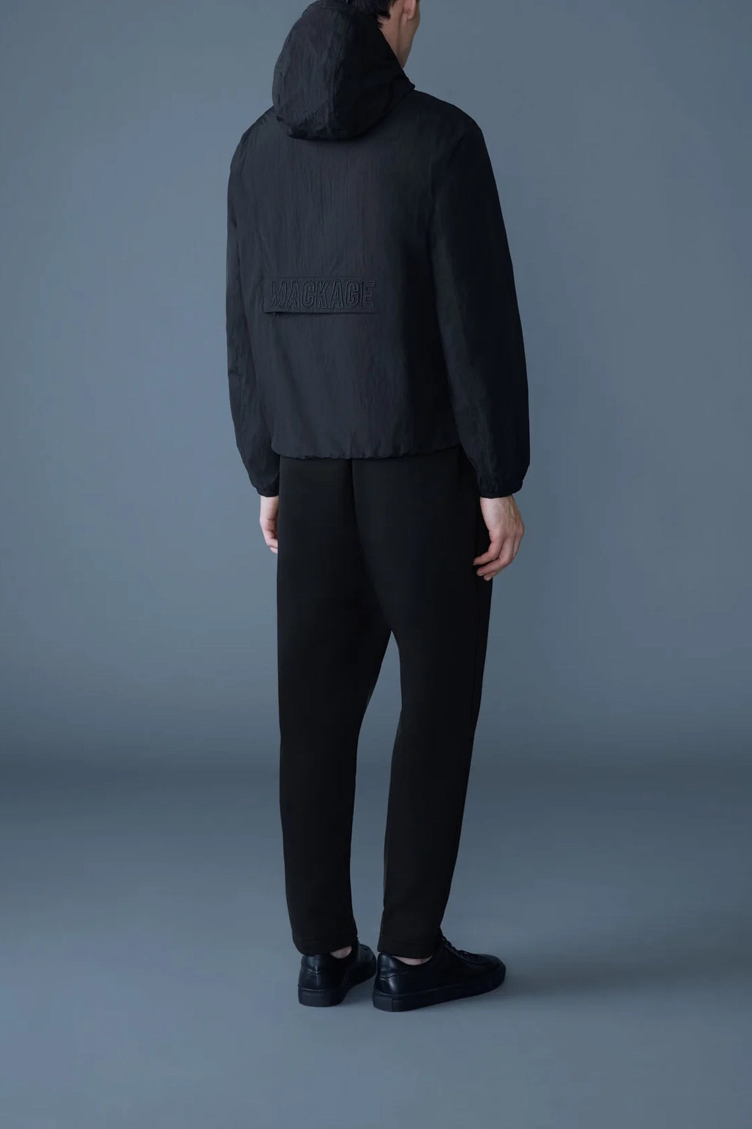 Mackage Reid Packable Rain Jacket Black
