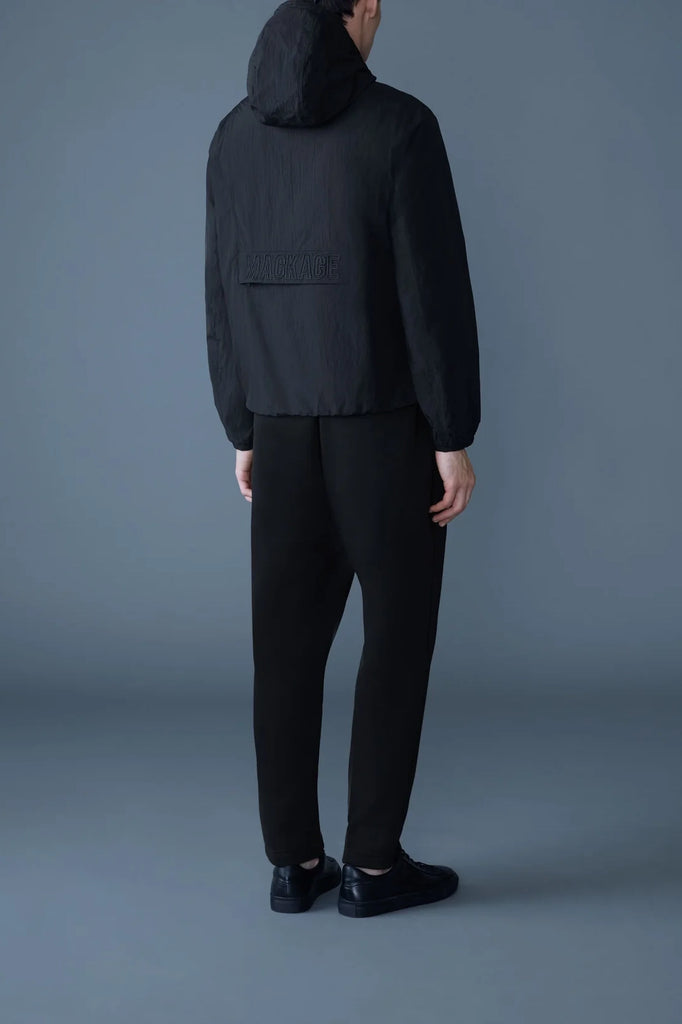 Mackage Reid Packable Rain Jacket Black