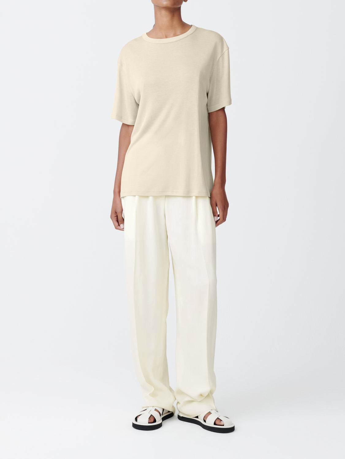 Studio Nicolson Rond T-Shirt Lyocell Rib Bamboo