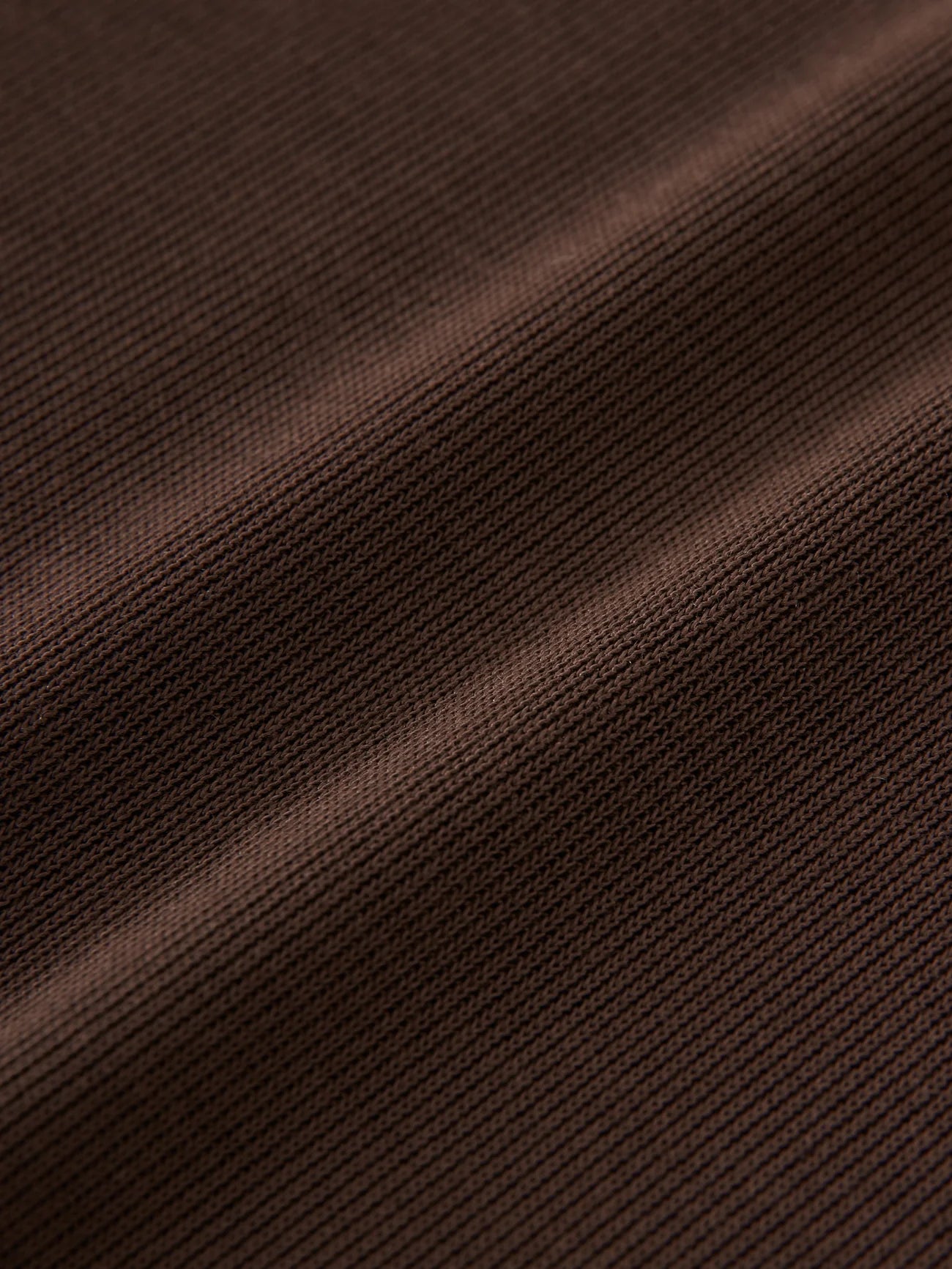 Studio Nicolson Rond T-Shirt Lyocell Rib Chocolate Brown