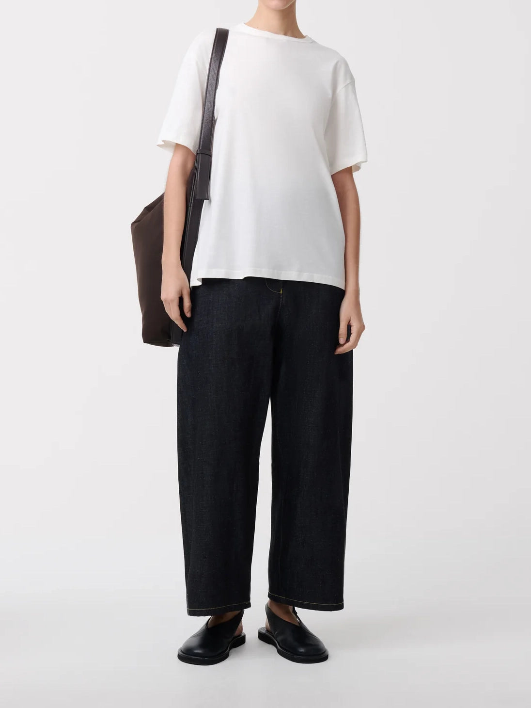 Studio Nicolson Rond T-Shirt Organic Cotton Parchment