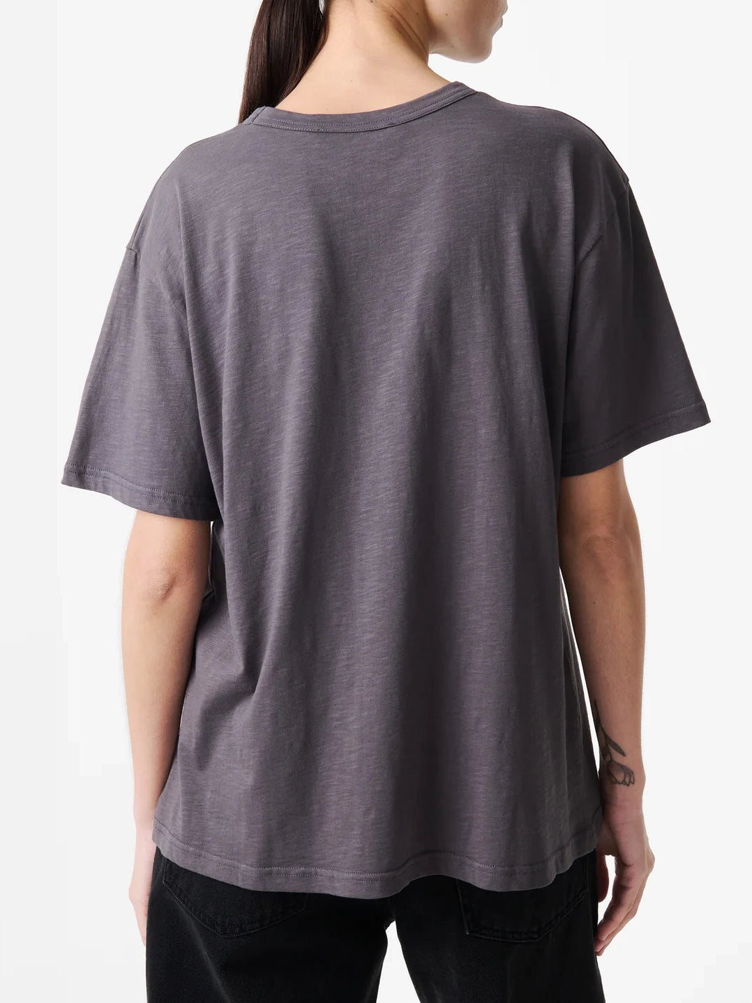 Studio Nicolson Rond T-Shirt Organic Cotton Thunder