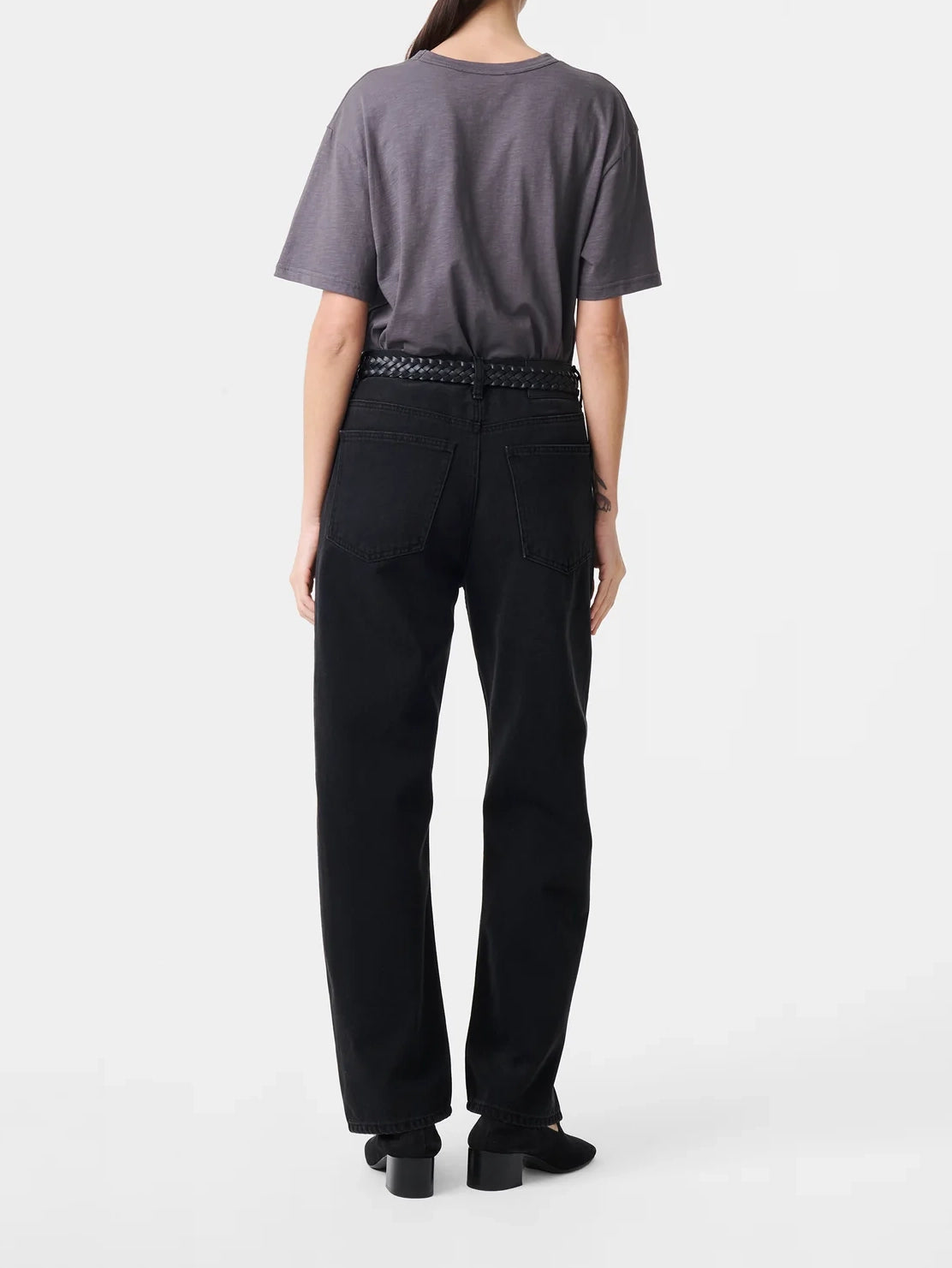 Studio Nicolson Rond T-Shirt Organic Cotton Thunder