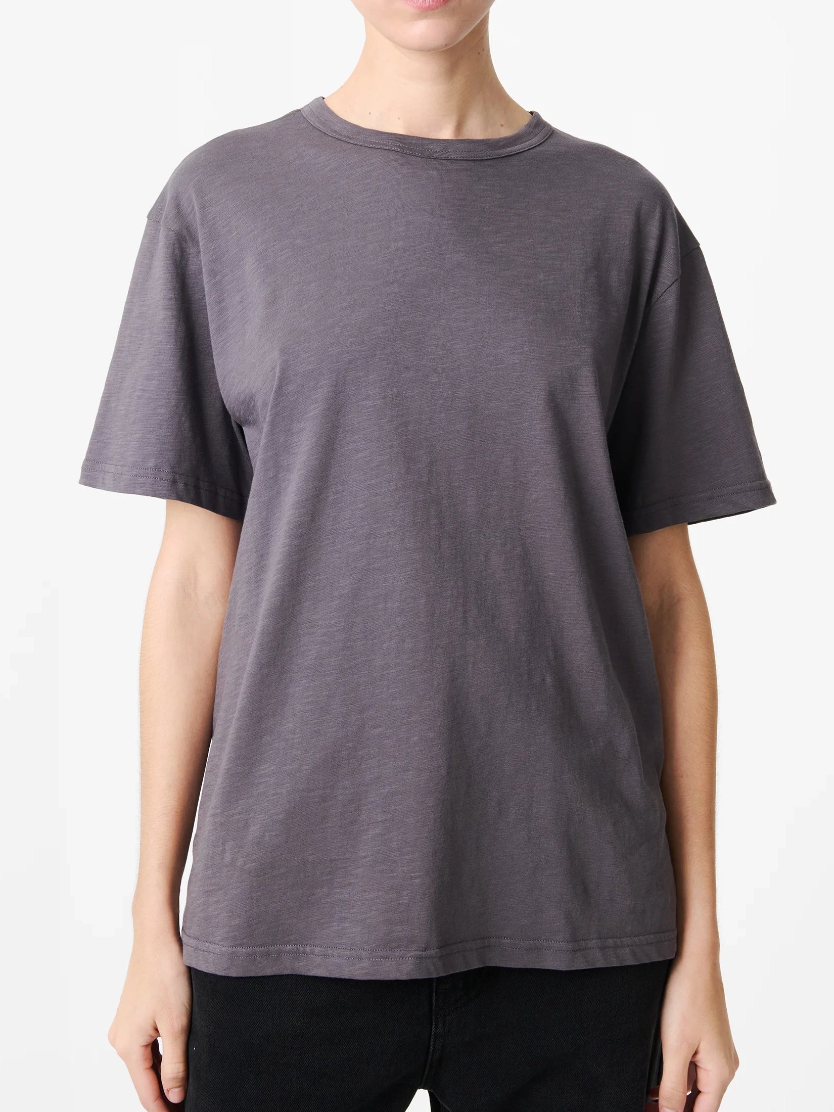 Studio Nicolson Rond T-Shirt Organic Cotton Thunder