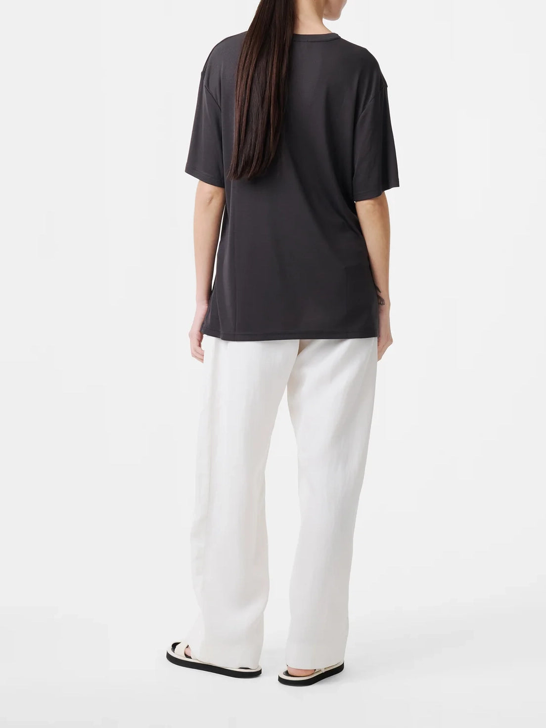 Studio Nicolson Rond T-Shirt Lyocell Rib Oil