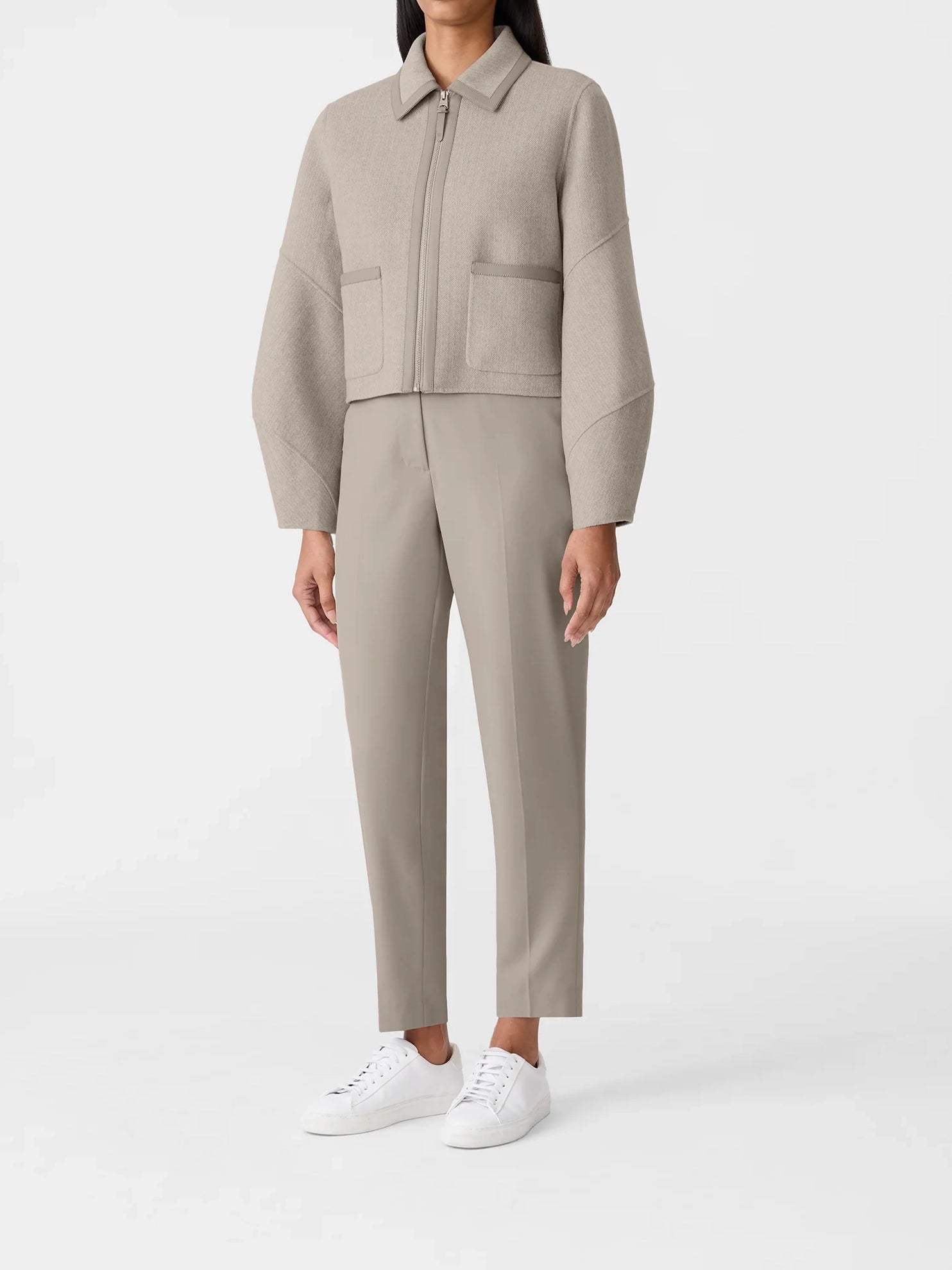 Mackage Solana-hb Short Jacket Mix-Taupe