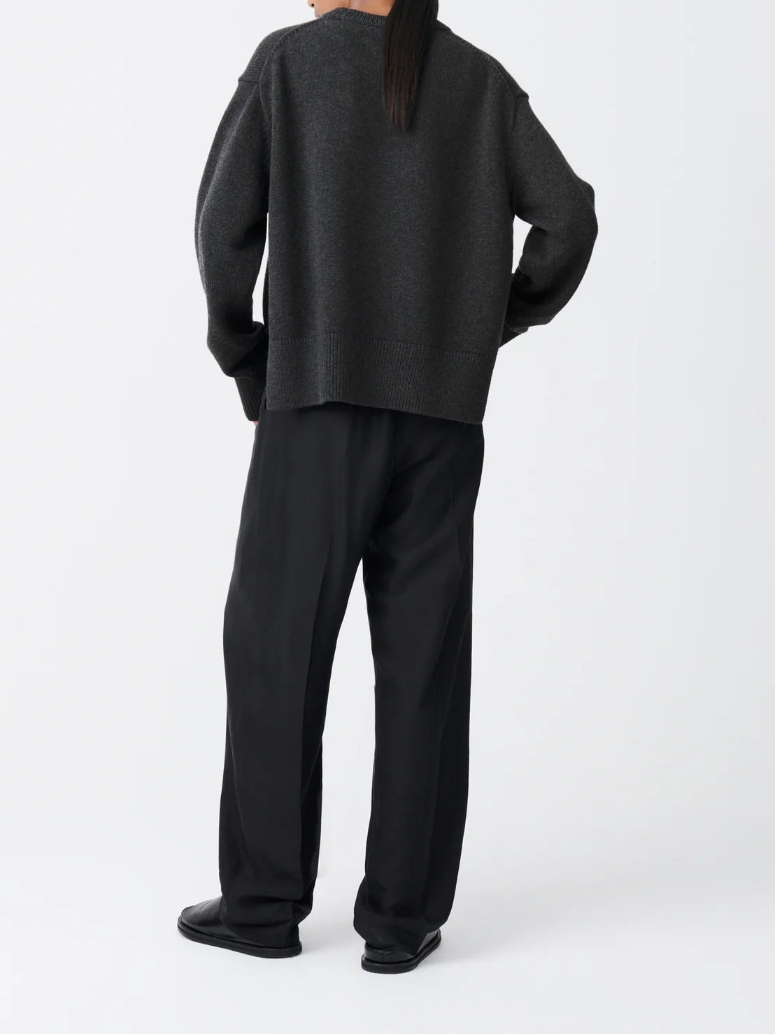 Studio Nicolson Sperro Wool Pant Darkest Navy