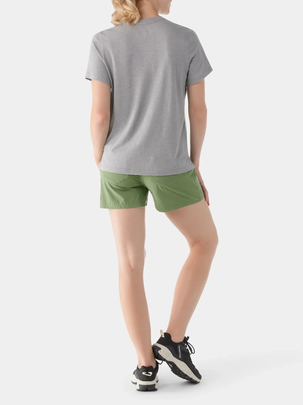 Smartwool Women's Perfect Crew Short Sleeve Tee Light Gray Heather