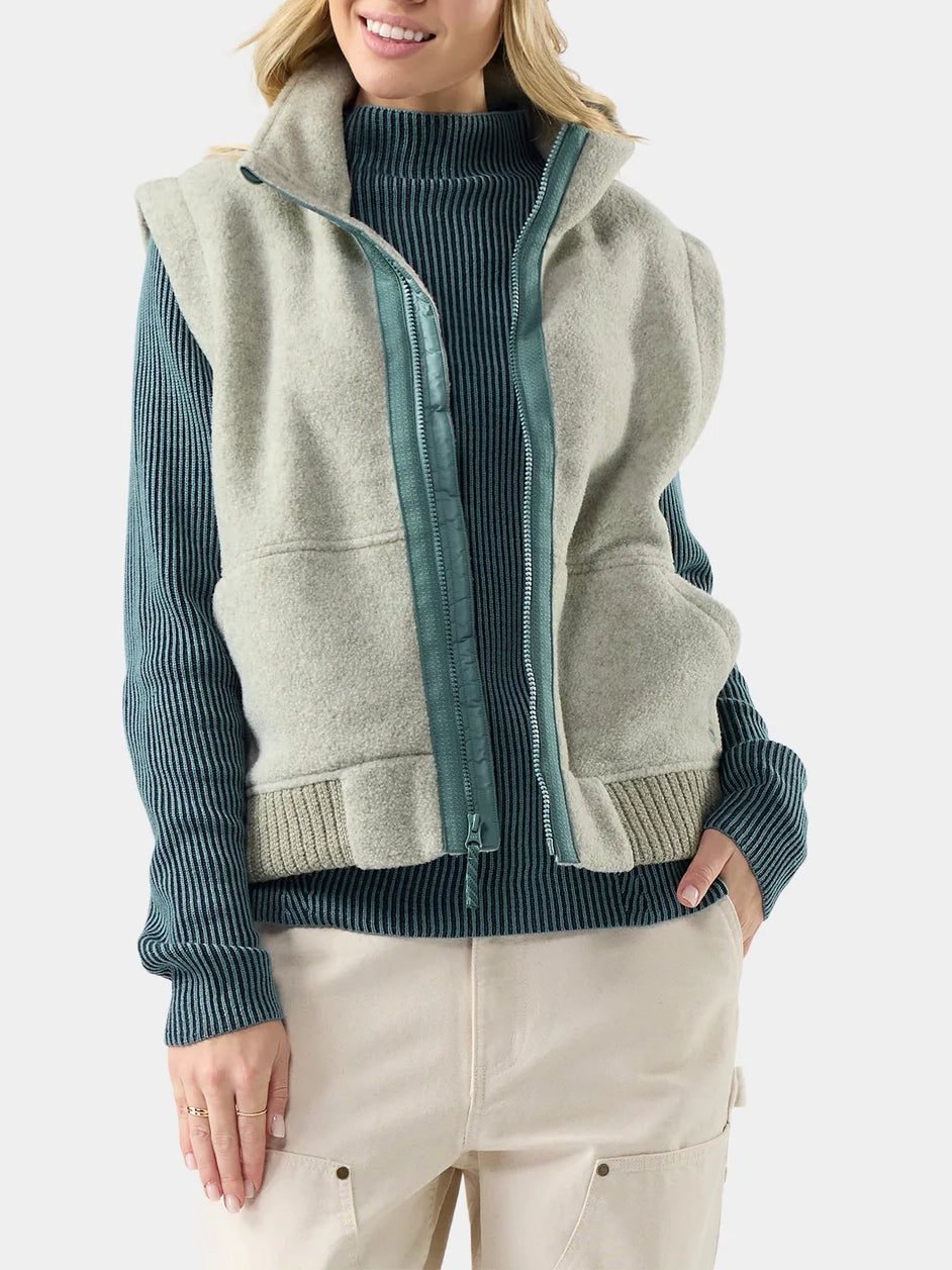 Smartwool Women's Second Cut™ Fleece Vest Green Tea