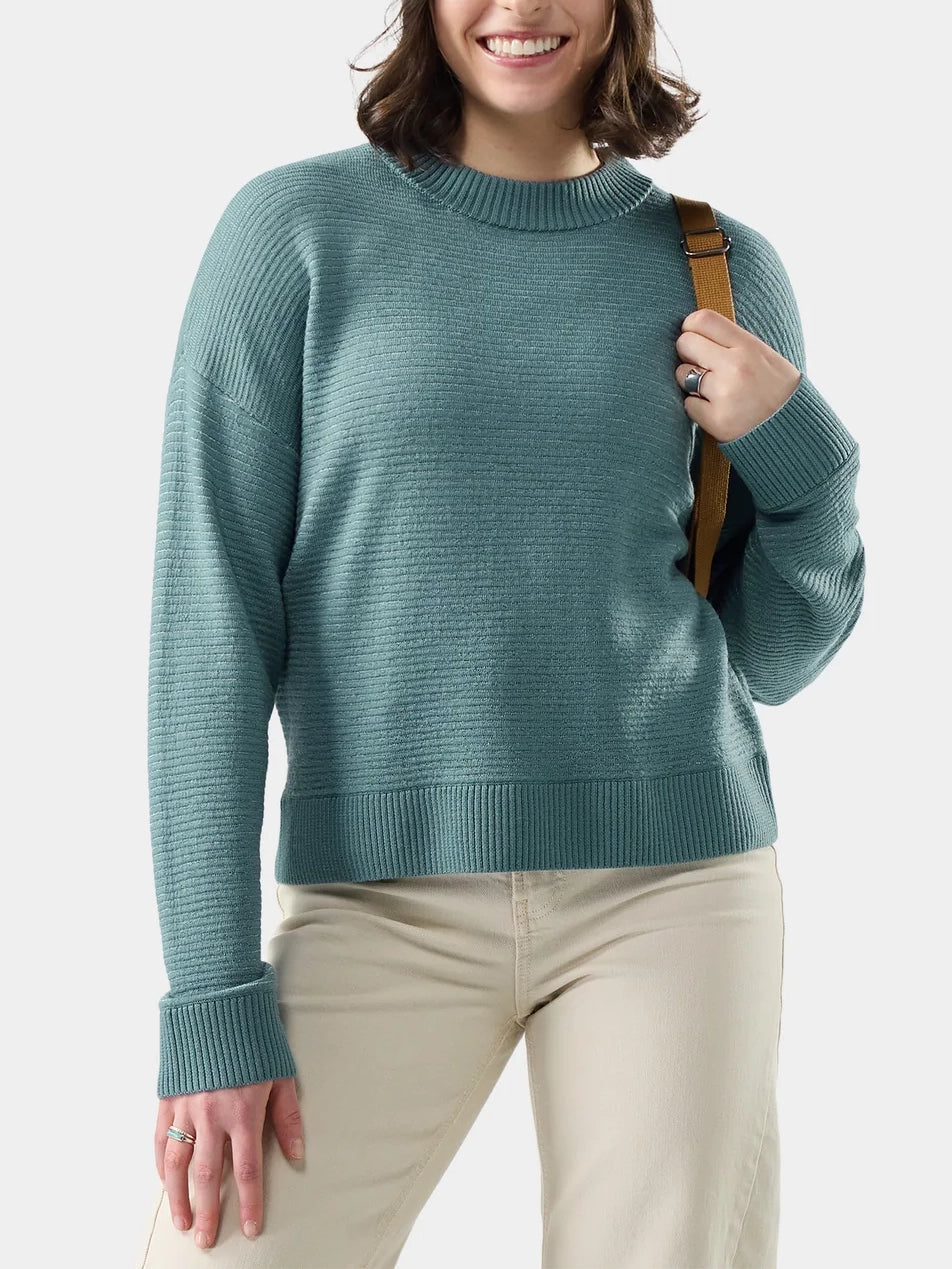 Smartwool Women's Summit Crew Sweater Dusty Teal