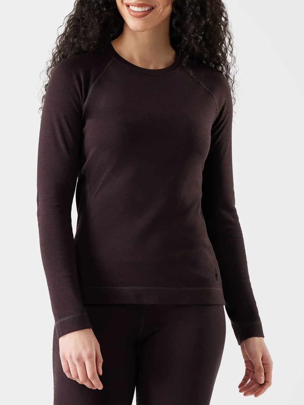 Smartwool Women's Classic Thermal Merino Base Layer Crew Mink Heather