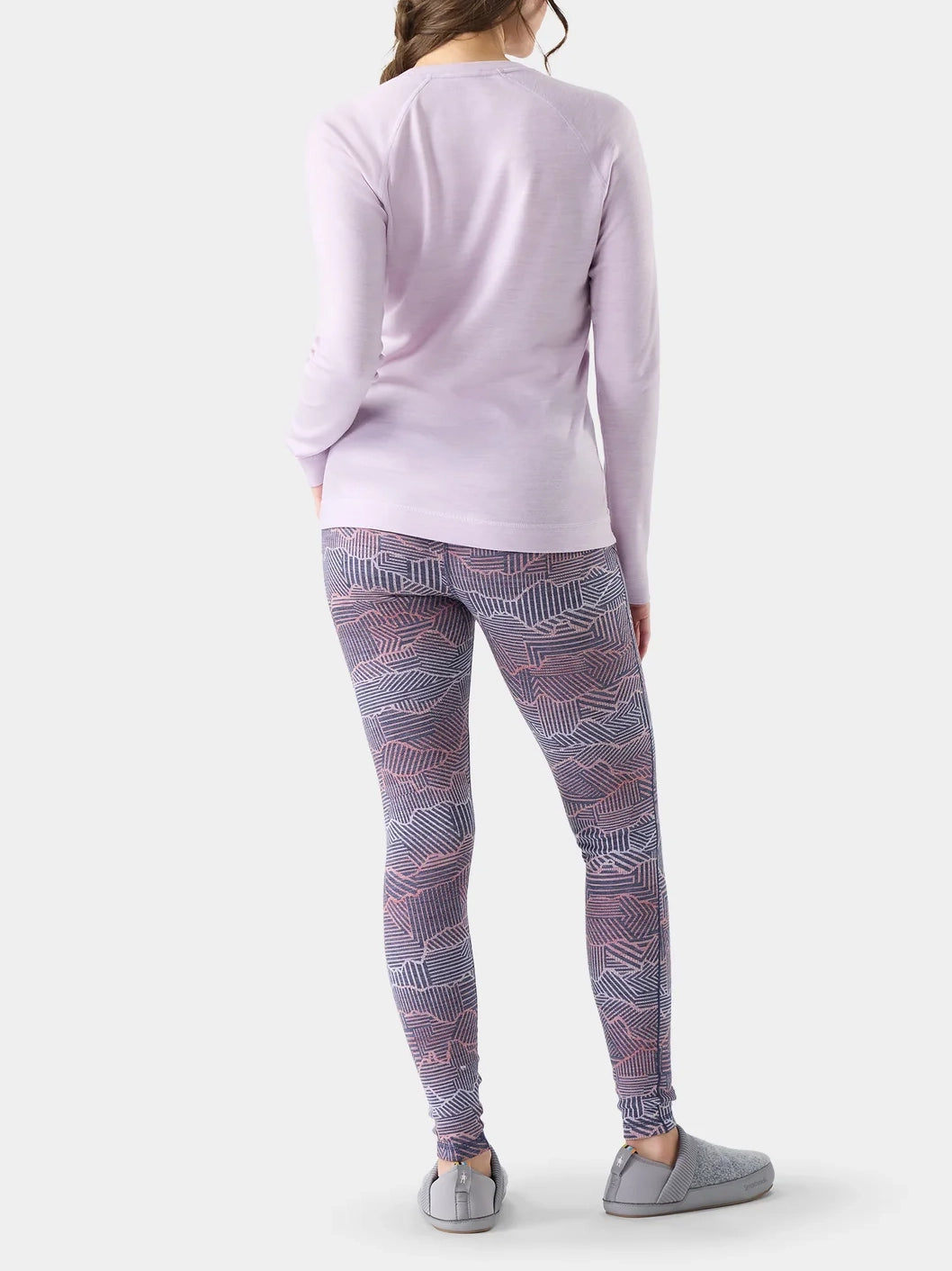 Smartwool Women's Classic Thermal Merino Base Layer Crew Lavender Sky Heather