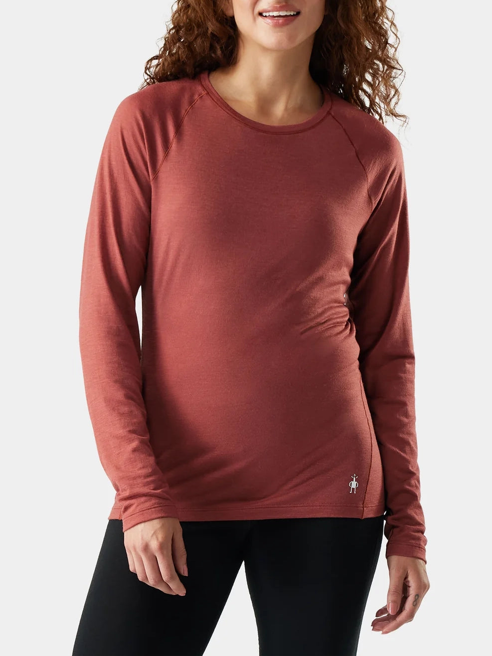 Smartwool Women's Classic All-Season Merino Base Layer Crew Burnt Sienna