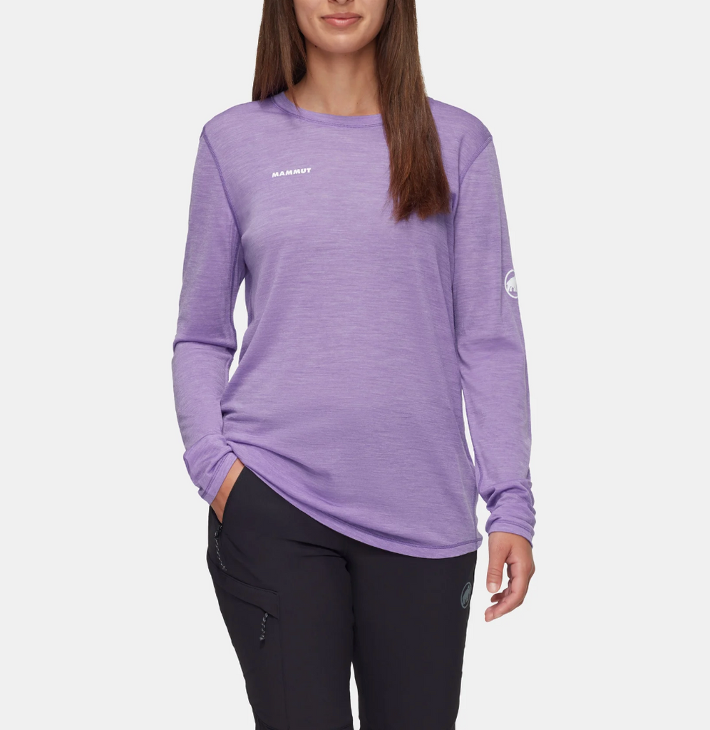 Mammut Tree Wool FL Longsleeve Women Lavandin Melange