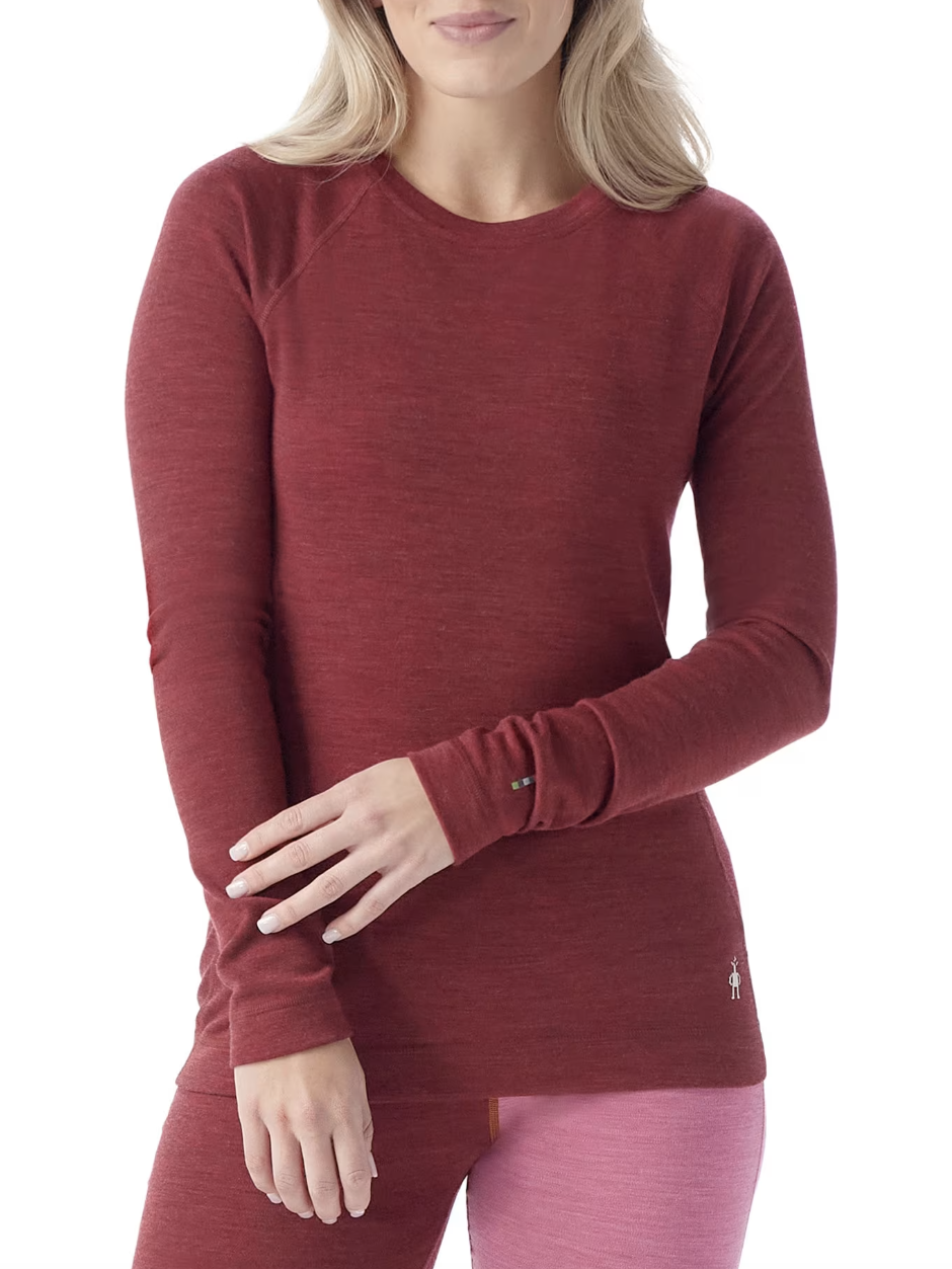 Smartwool Thermal Merino Base Layer Crew Currant Heather