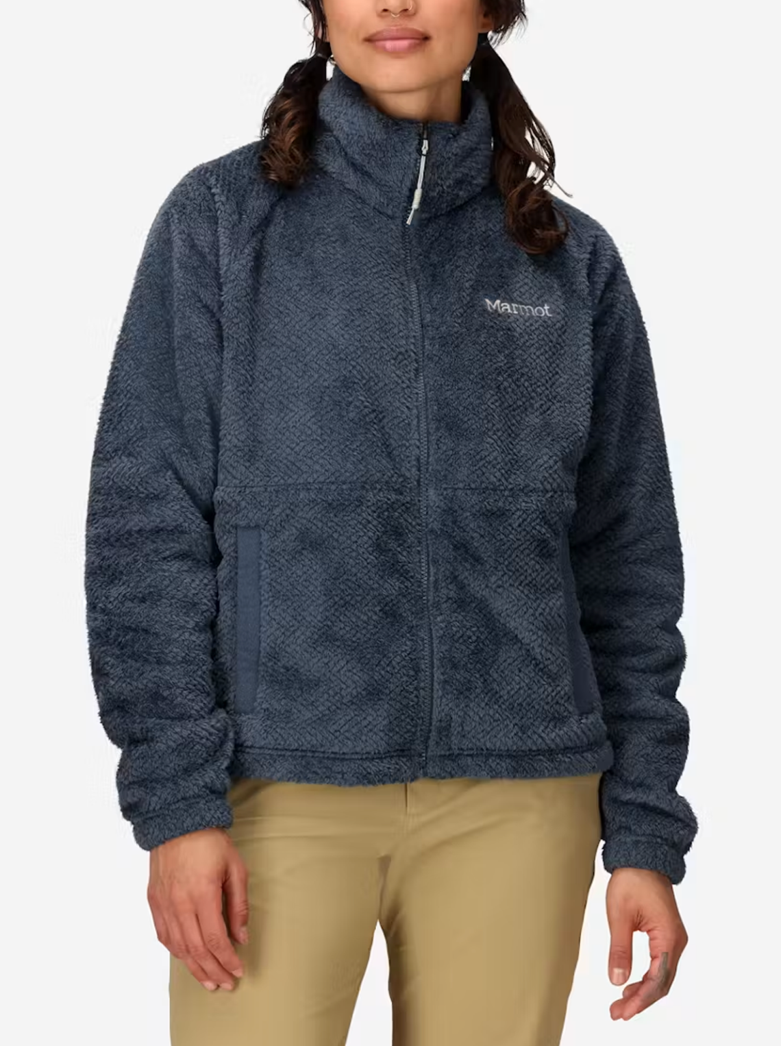 Marmot Women's Homestead Plush Sherpa Fleece Full-Zip Jacket Thunderhead