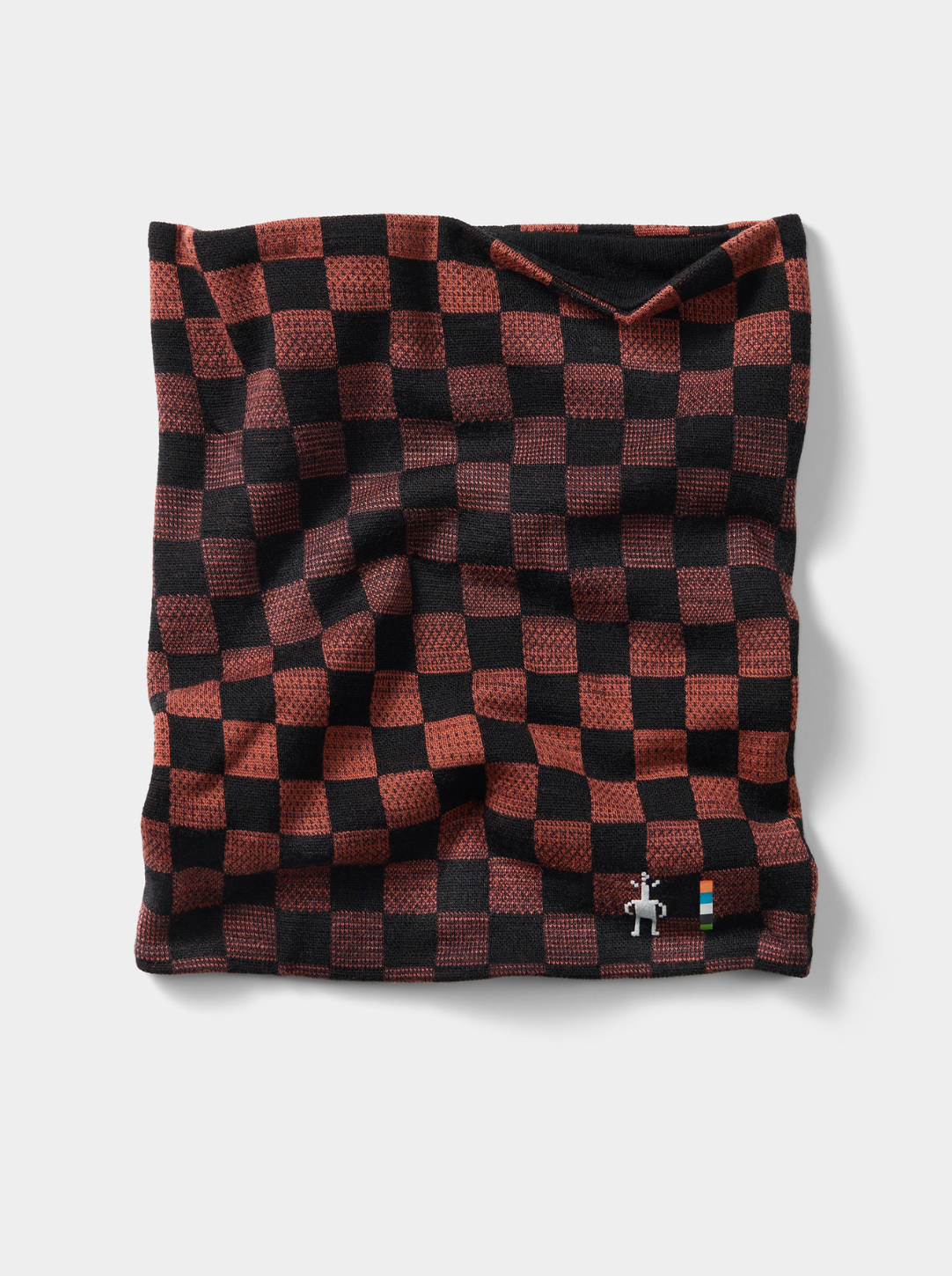 Smartwool Thermal Merino Reversible Neck Gaiter Burnt Sienna Check
