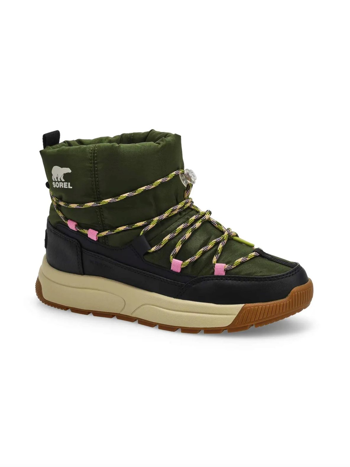 Sorel Women's Whitney III Waterproof Slip-On Boot Utility Green