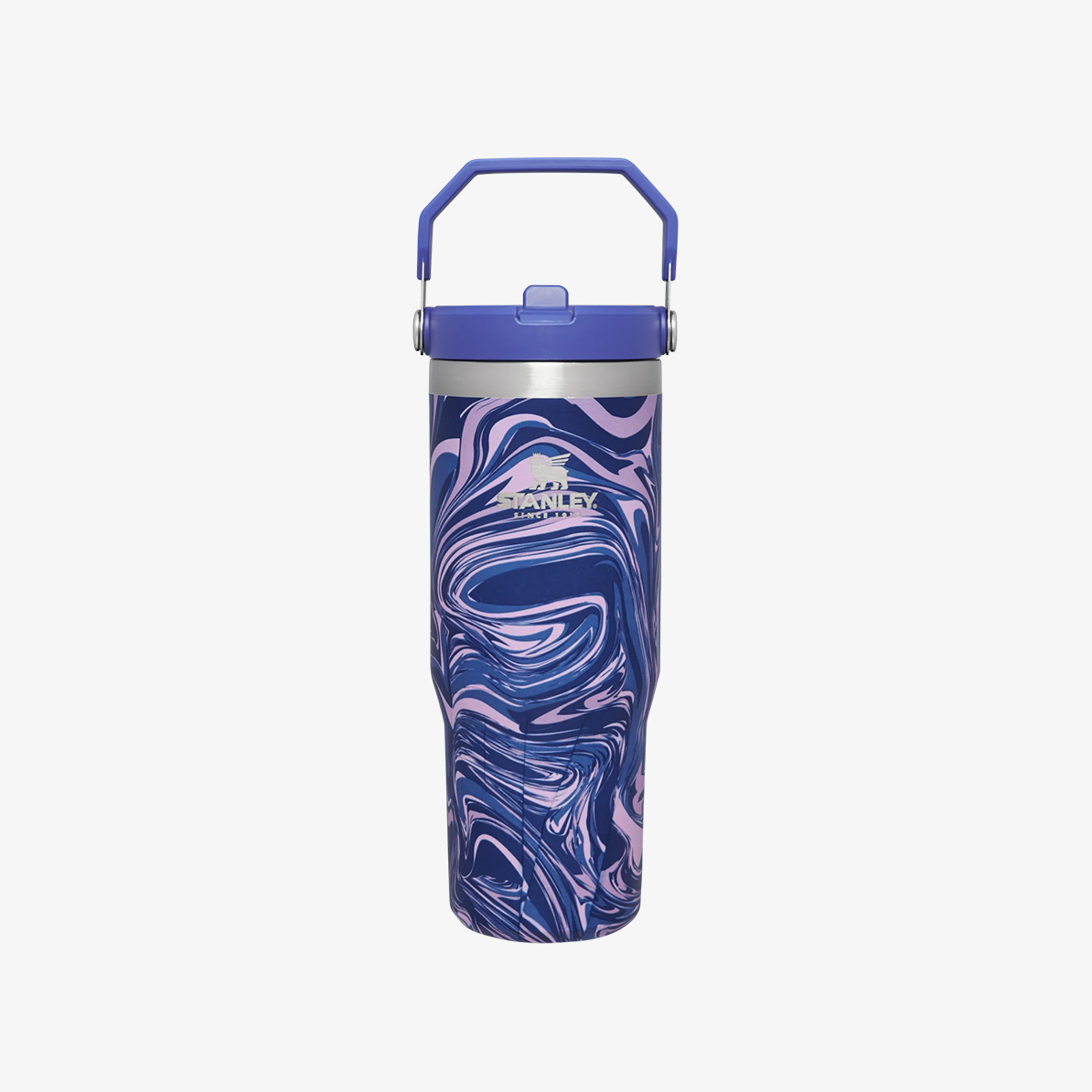 Stanley The Iceflow Flip Straw Tumbler 30 OZ 0.88 L Lapis Swirl
